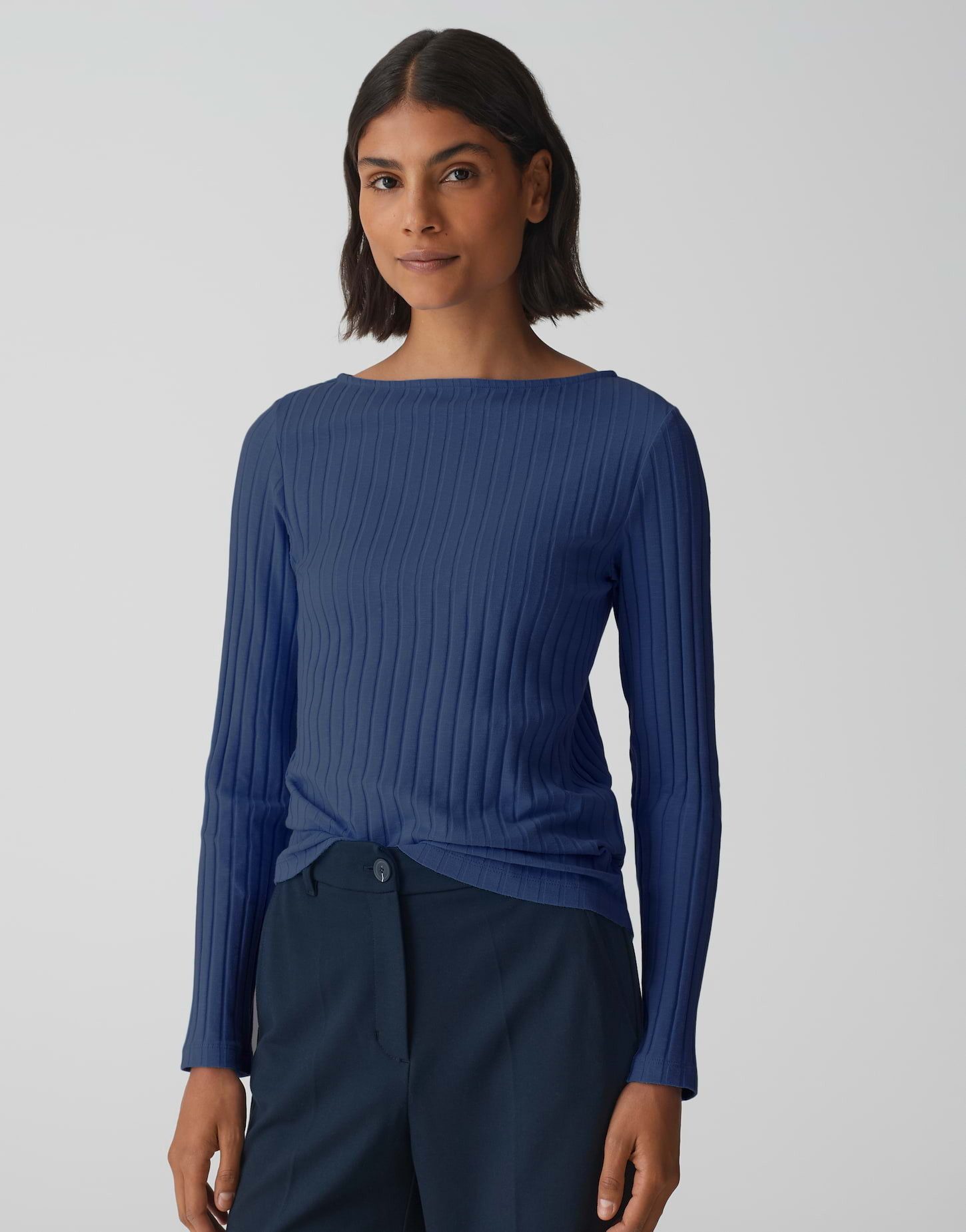 Langarmshirt SOVKE Slim aus Baumwoll Mix