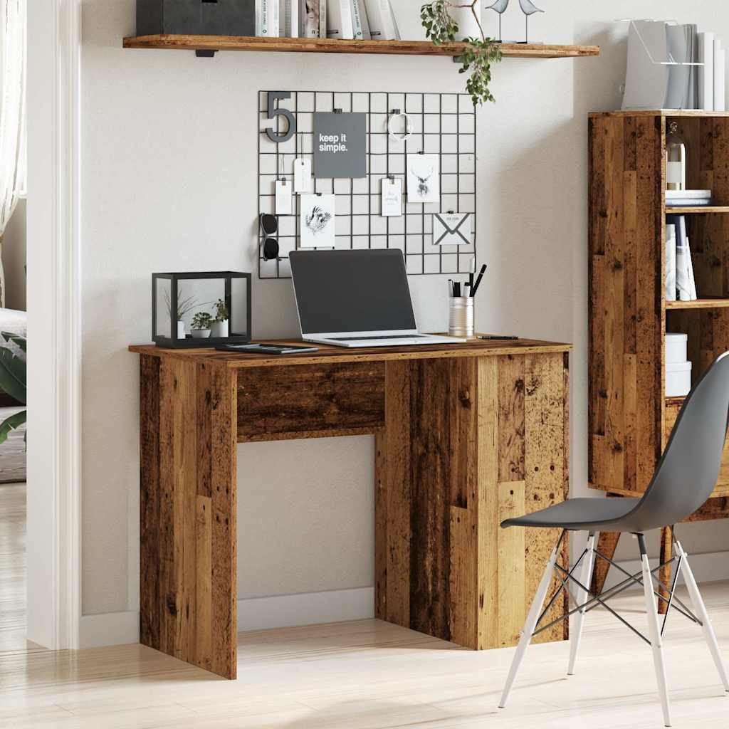 vidaXL Schreibtisch Schreibtisch Altholz-Optik 100x55x75 cm günstig online kaufen