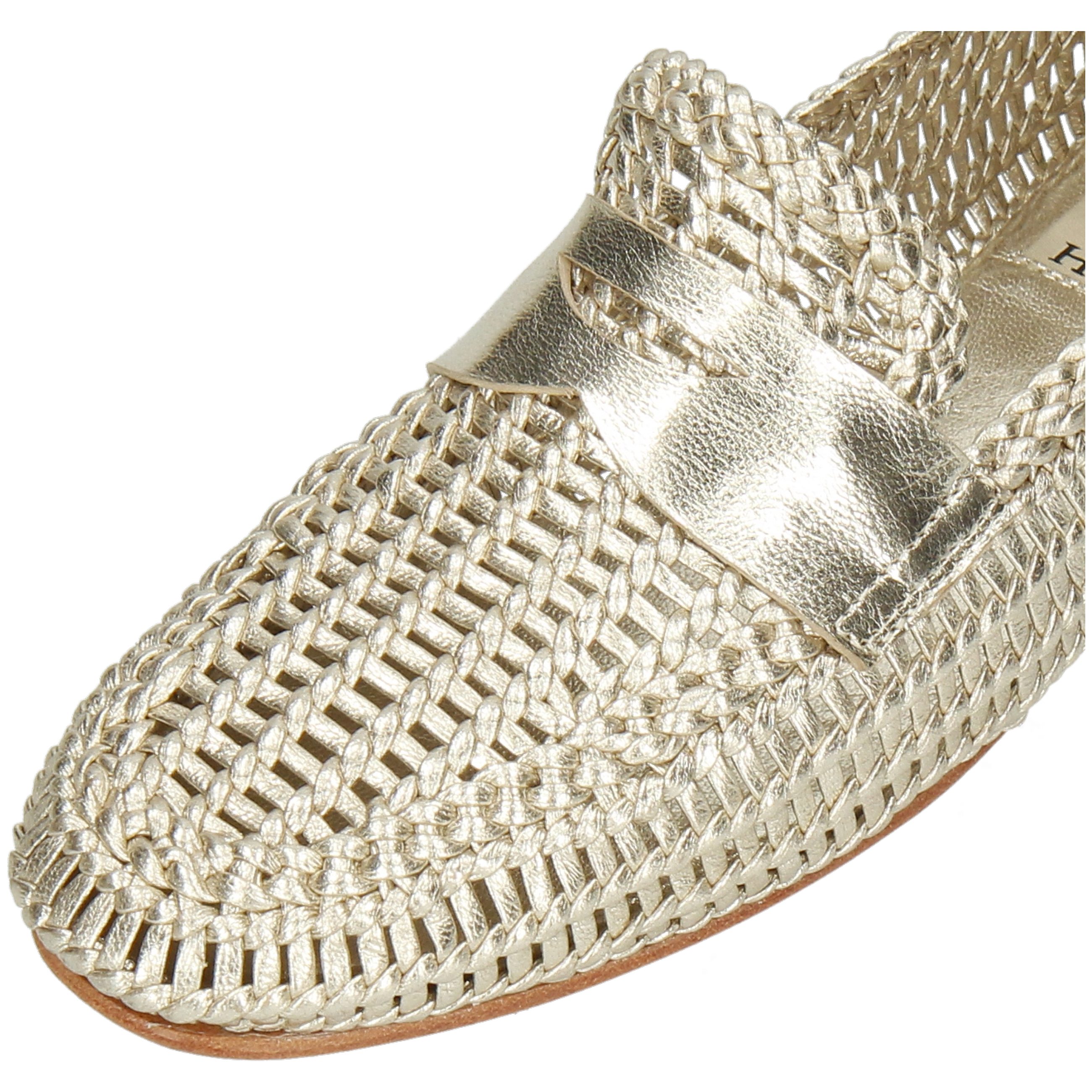 Mandy & Goat Melvin Hamilton Platin 4 Footbed Loafer