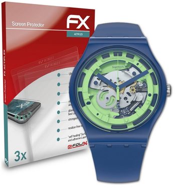 atFoliX Schutzfolie Displayschutzfolie für Swatch Green Anatomy, (3 Folien), Ultraklar und flexibel