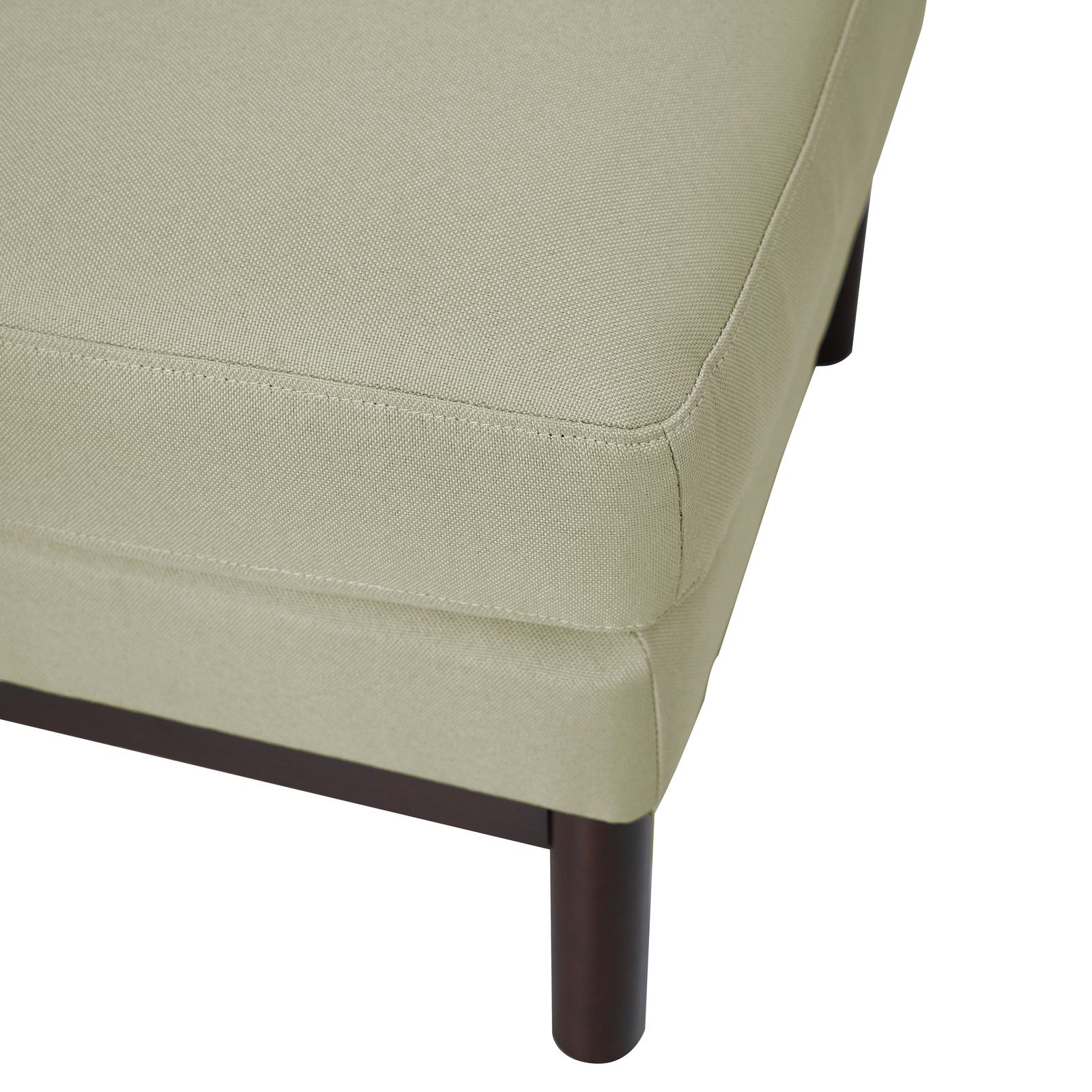 SVITA Hocker HOLLY, Sitzhocker, Fußhocker, gepolstert, Holzbeine, 56 cm x 56 cm