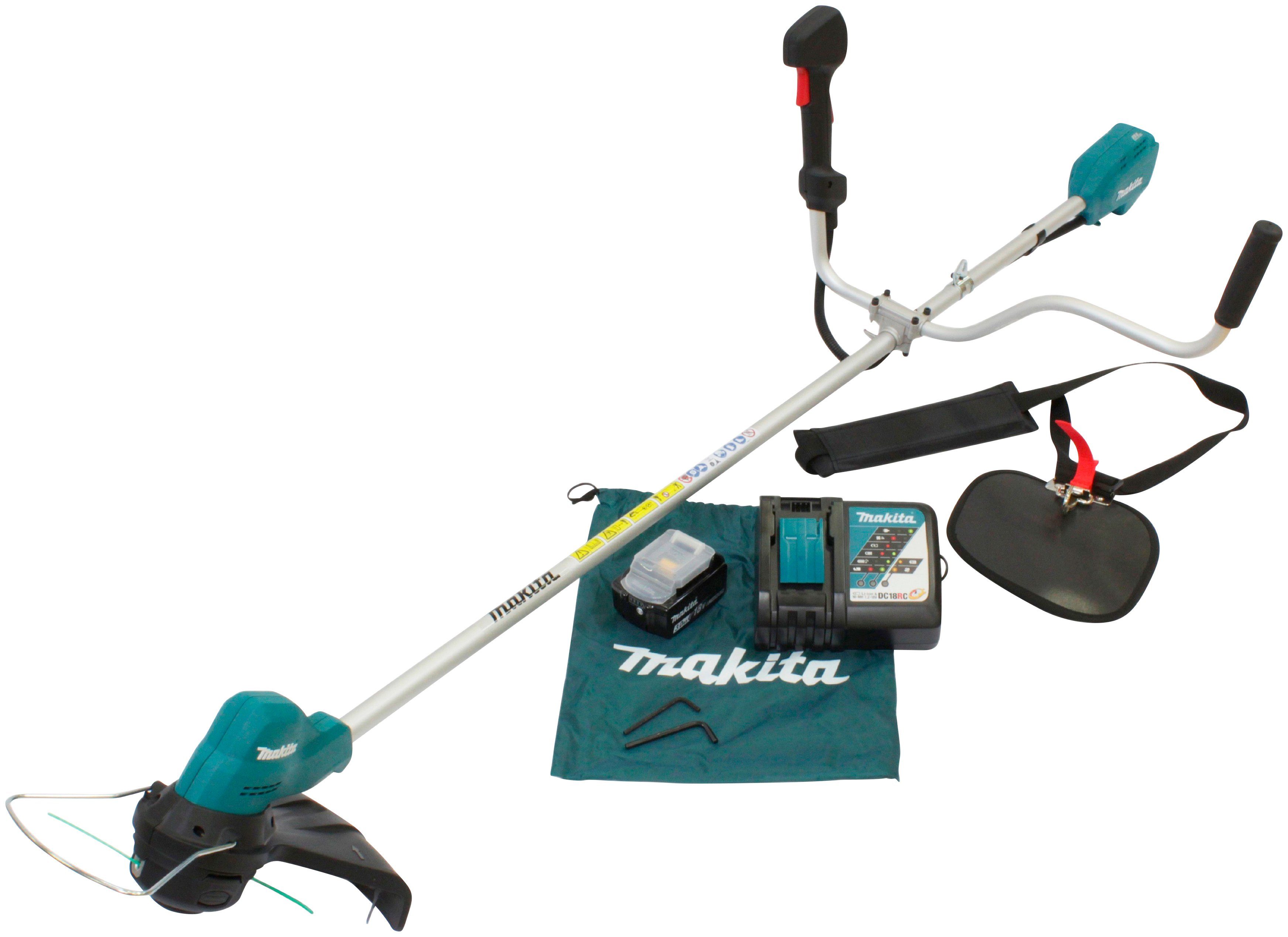 MAKITA AkkuRasentrimmer »DUR187URF«, 30 cm Schnittkreis, mit Akku und