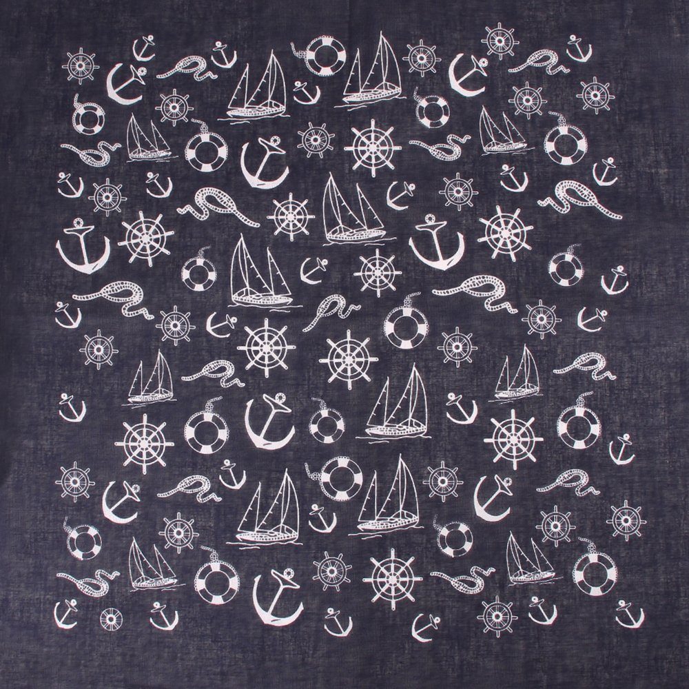 Goodman Design Bandana Kopftuch Halstuch Anker Steuerräder Rettungsringe Bo günstig online kaufen