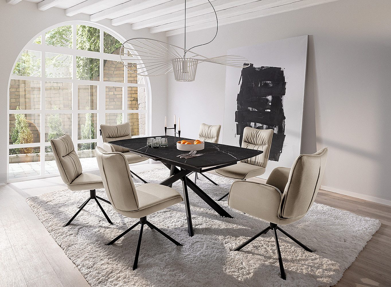 MCA furniture 4-Fußstuhl "MARIN Esszimmerstuhl (2er Set) - Stuhl" (Set) 2 S günstig online kaufen