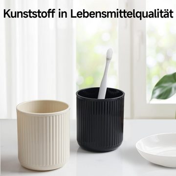 Caterize Zahnputzbecher 2 Stück, Kunststoff in Lebensmittelqualität, absolut bruchsicher