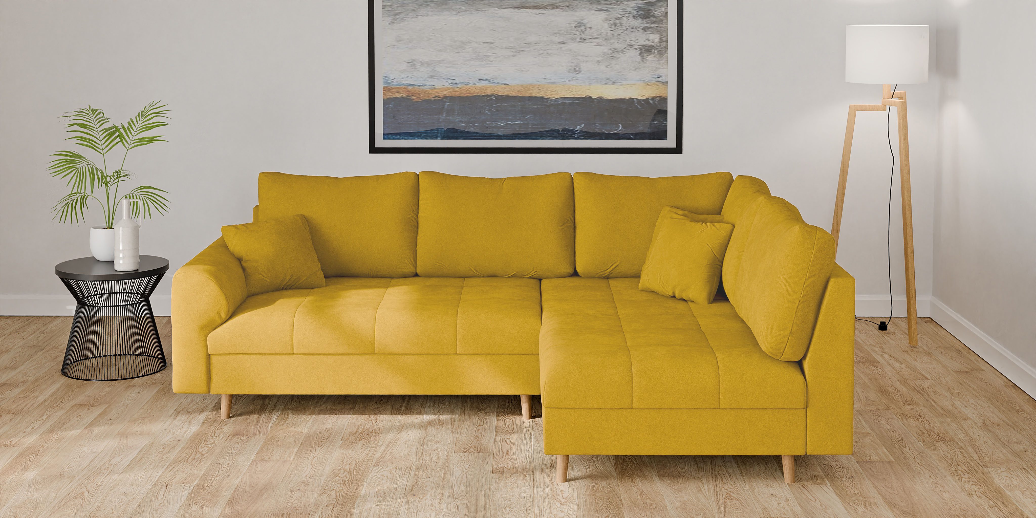 Home affaire Ecksofa "CHARRE L-Form mit Ottomane, Maße B/T/H: 231/161/81 cm günstig online kaufen