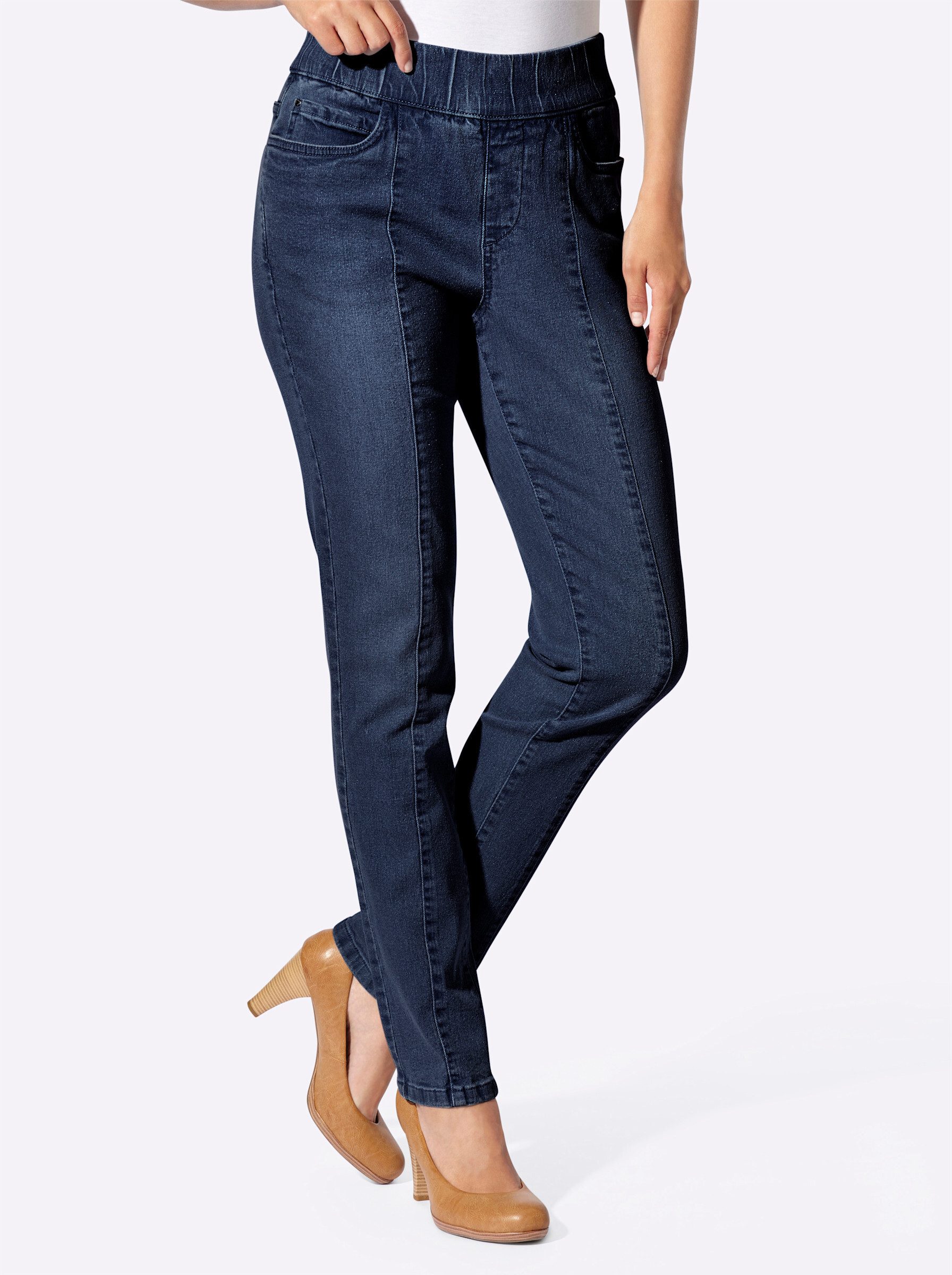 Witt Bequeme Jeans Jeans erhöht