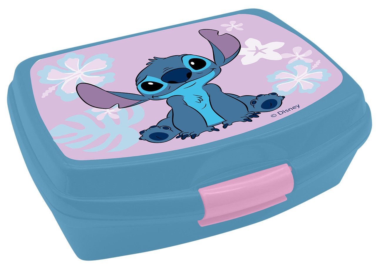 Geda Labels GmbH Lunchbox Stitch Simply, PP, (1-tlg), Blau, 600ml, Klappverschluss