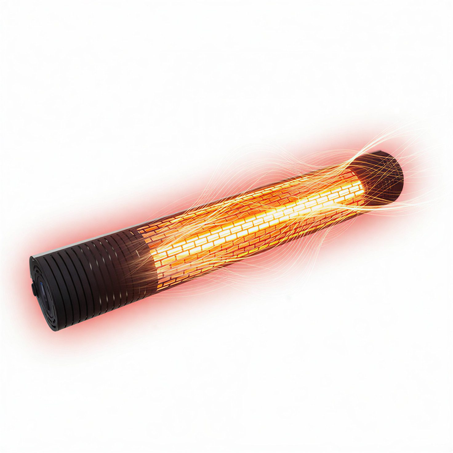 Hecht Heizstrahler Infrarot mit Fernbedienung, Aufhängungsmaterial, 16-26 m³, 2000W, Timerfunktion, 220 - 240 V / 50 Hz