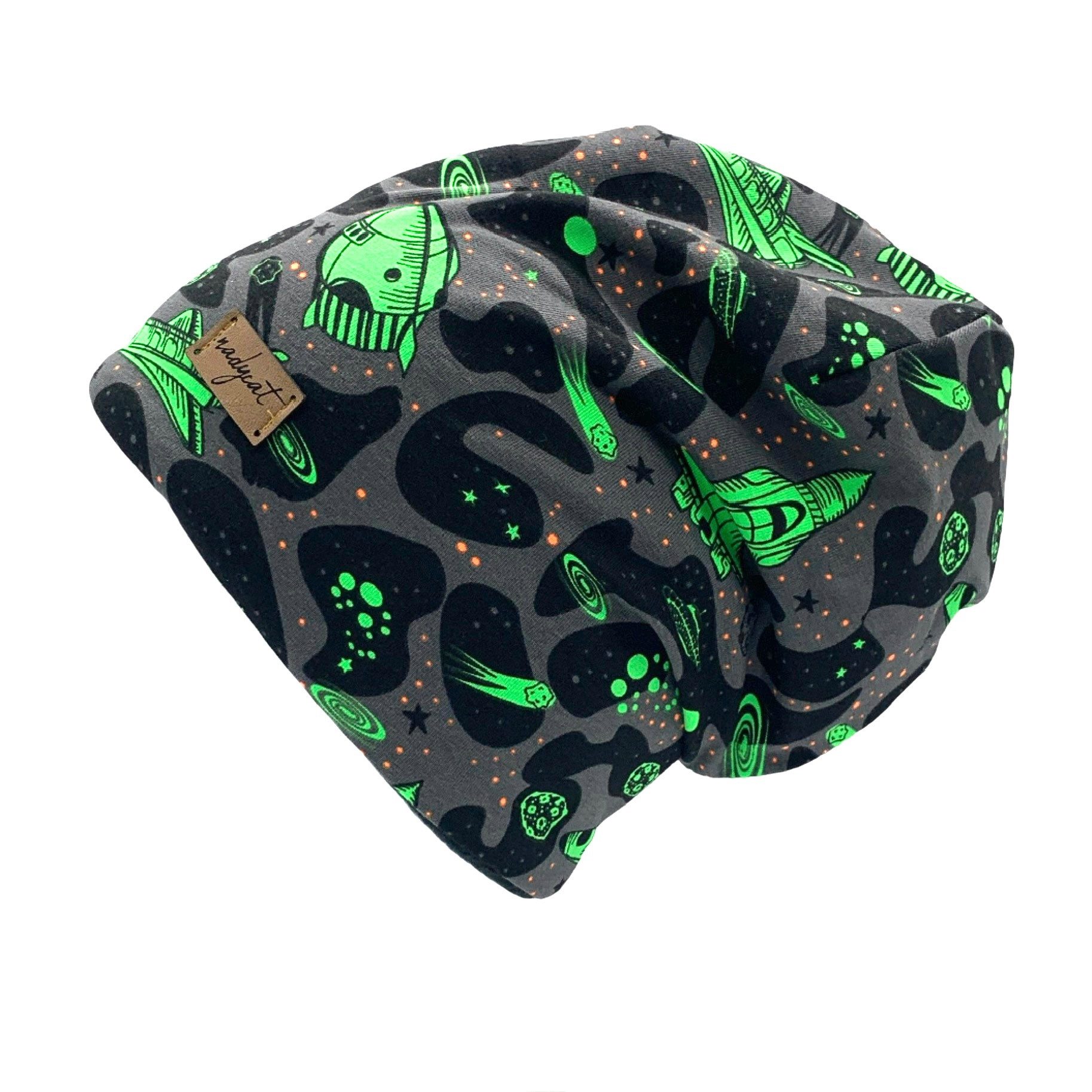 nadycat Beanie NEON ROCKET green (2-St., Beanie mit passendem Loop) handgef günstig online kaufen