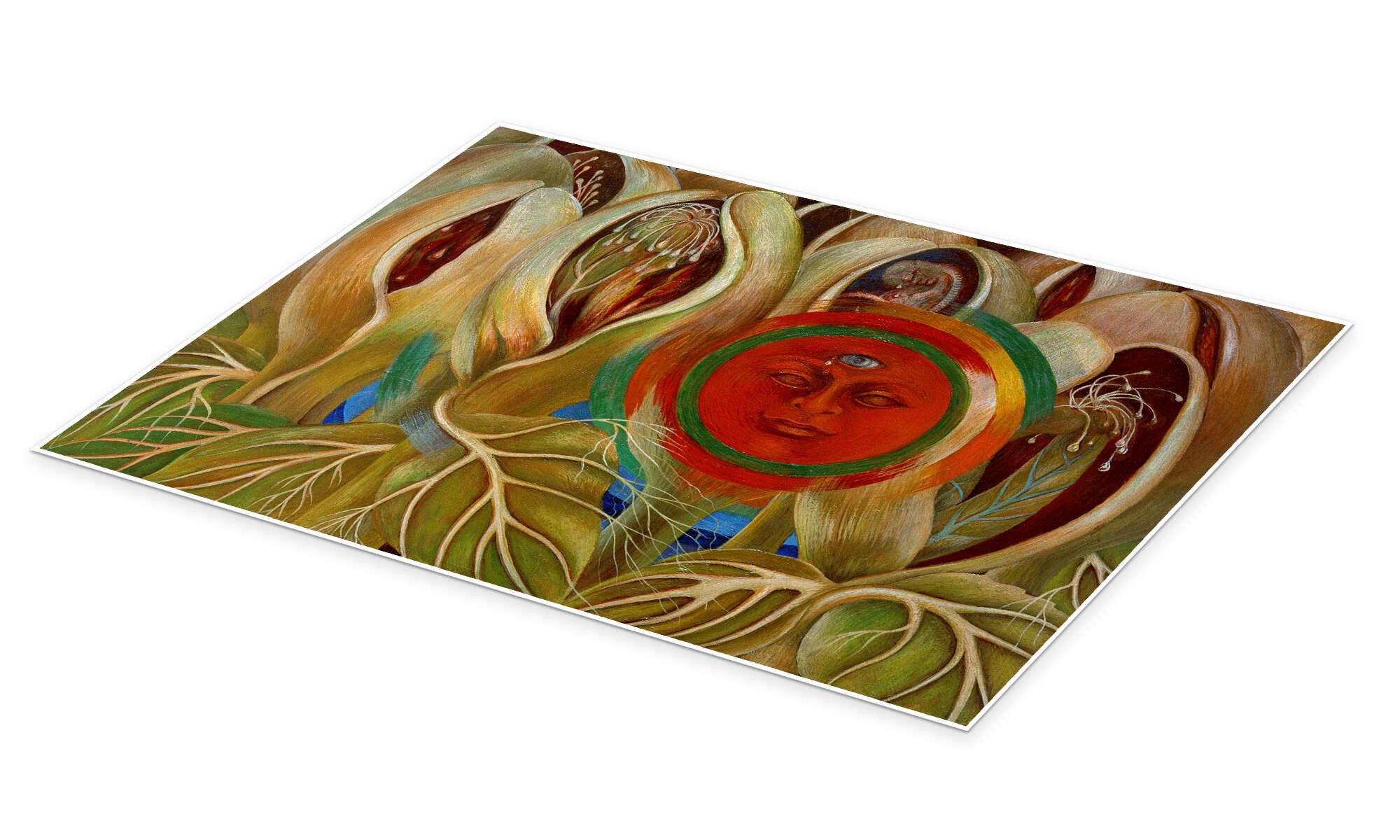 Posterlounge Wandbild Sol y vida (Sonne und Leben), 1947, Frida Kahlo, erhältlich als Poster, Leinwandbild, Wandsticker oder Acrylglasbild