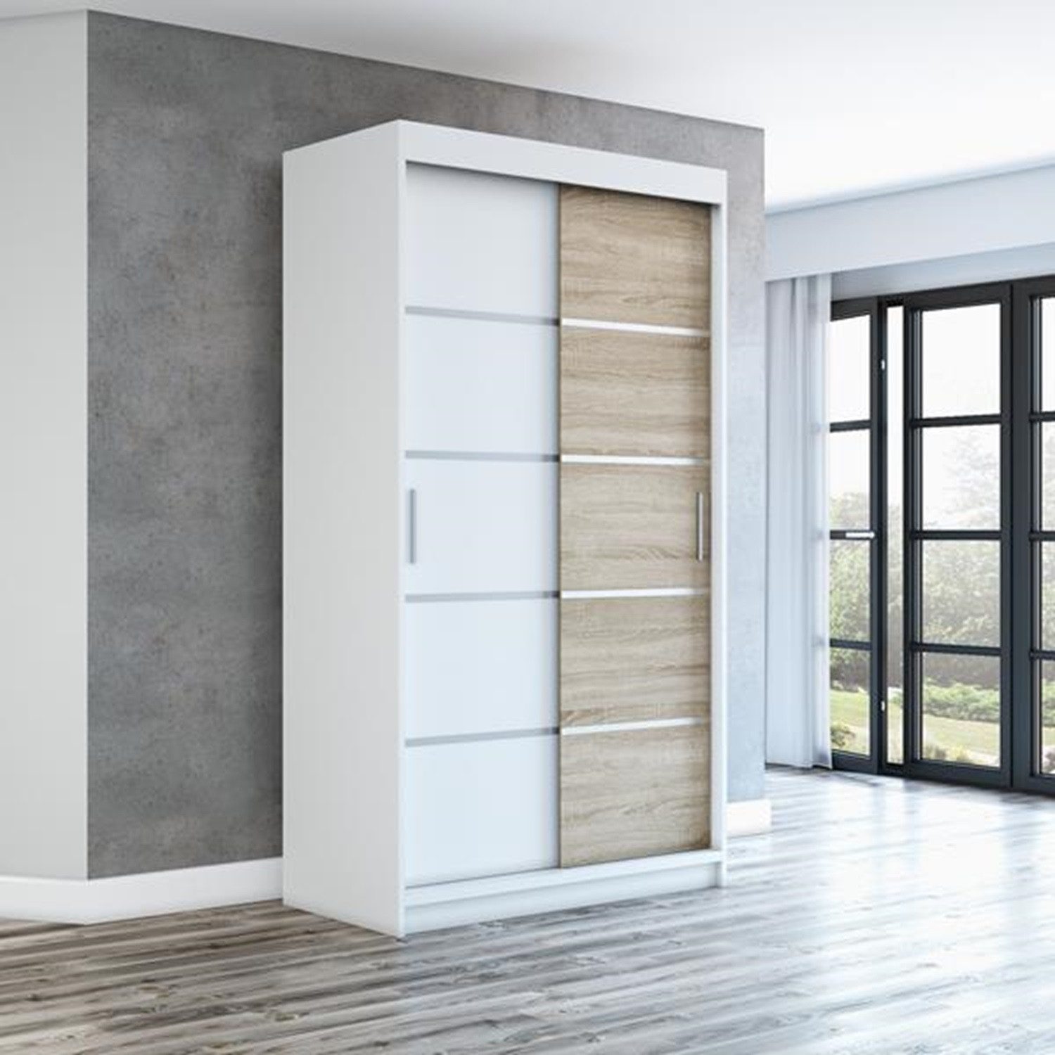 A&J MöbelLand GmbH Schiebetürenschrank PARIS 2-türig Schrank (TOP ANGEBOT! günstig online kaufen