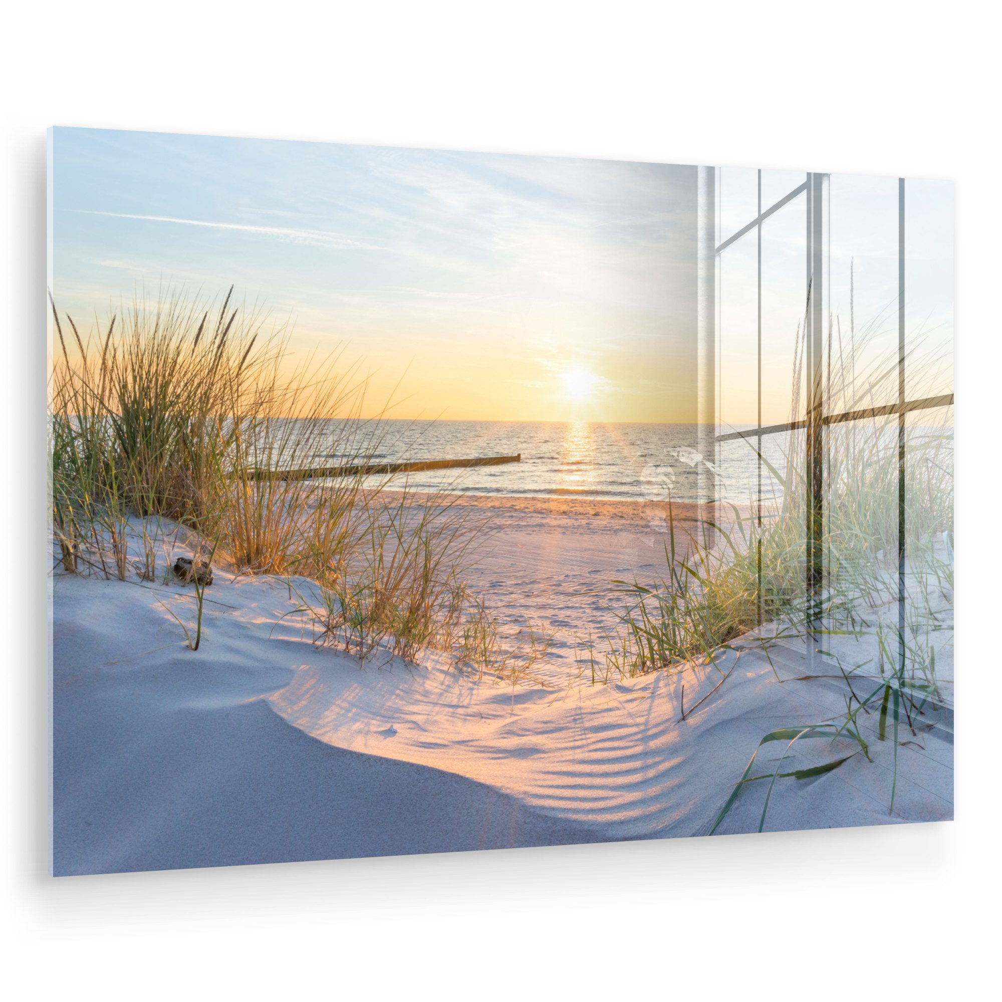 MuchoWow Acrylglasbild Strand - Sonne - günstig online kaufen