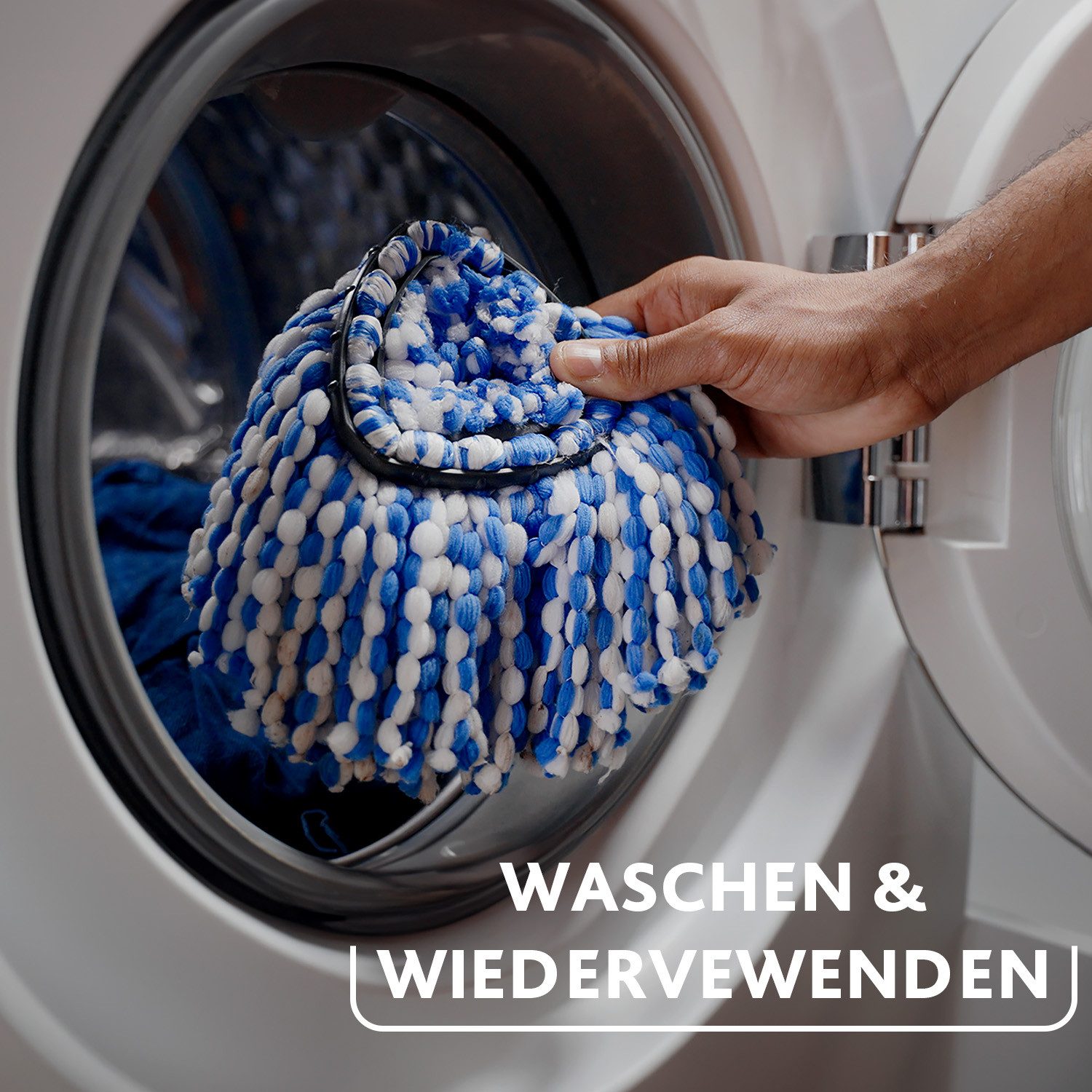 Vileda Vileda H2Pro Spinmop Ersatzbezug Wischbezug (Mikrofaser, 1-tlg., Ersatz-Wischkopf für das H2PRO Spin Mop System)
