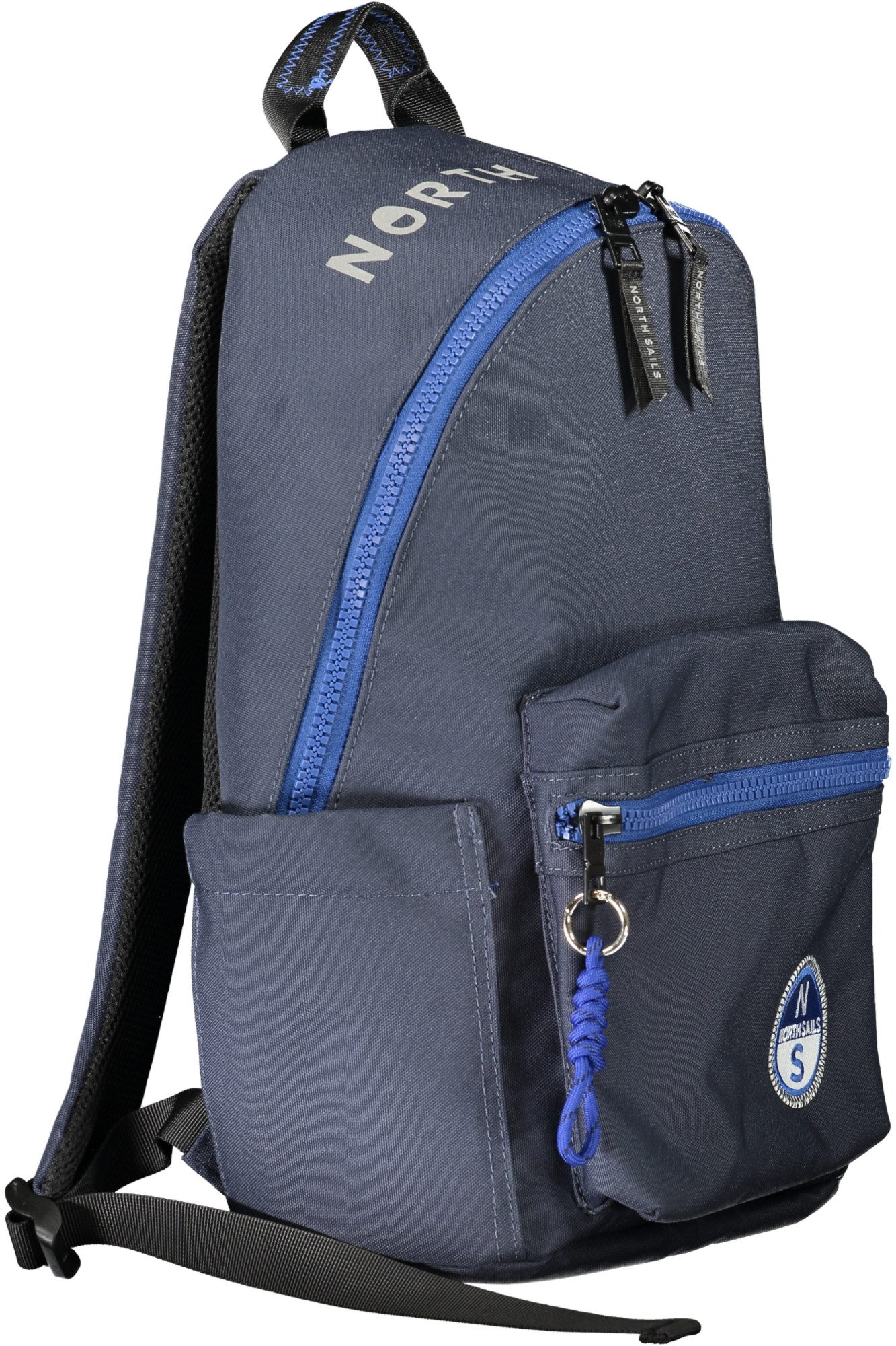 North Sails Rucksack, Blauer Herrenrucksack mit Laptopfach und verstellbaren Riemen