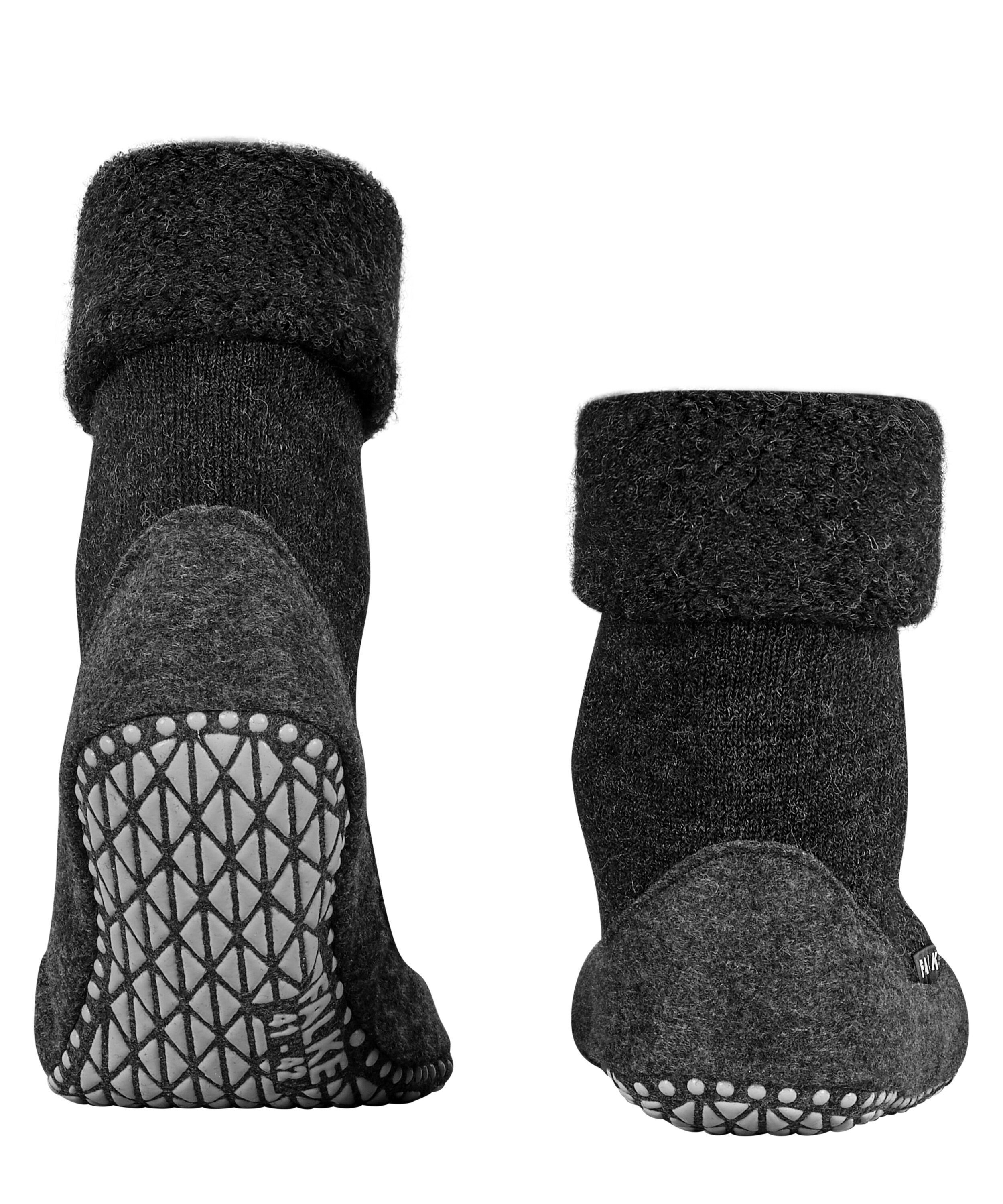 FALKE Socken Cosyshoe Hausschuhe (1-Paar) mit Merinowolle & rutschhemmender Sohle