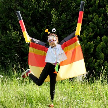 GalaxyCat Kostüm Fußball EM 2024 Deutschland Fan Set für Kinder, 11-teilig, Fanpaket, Fan Paket Deutschland