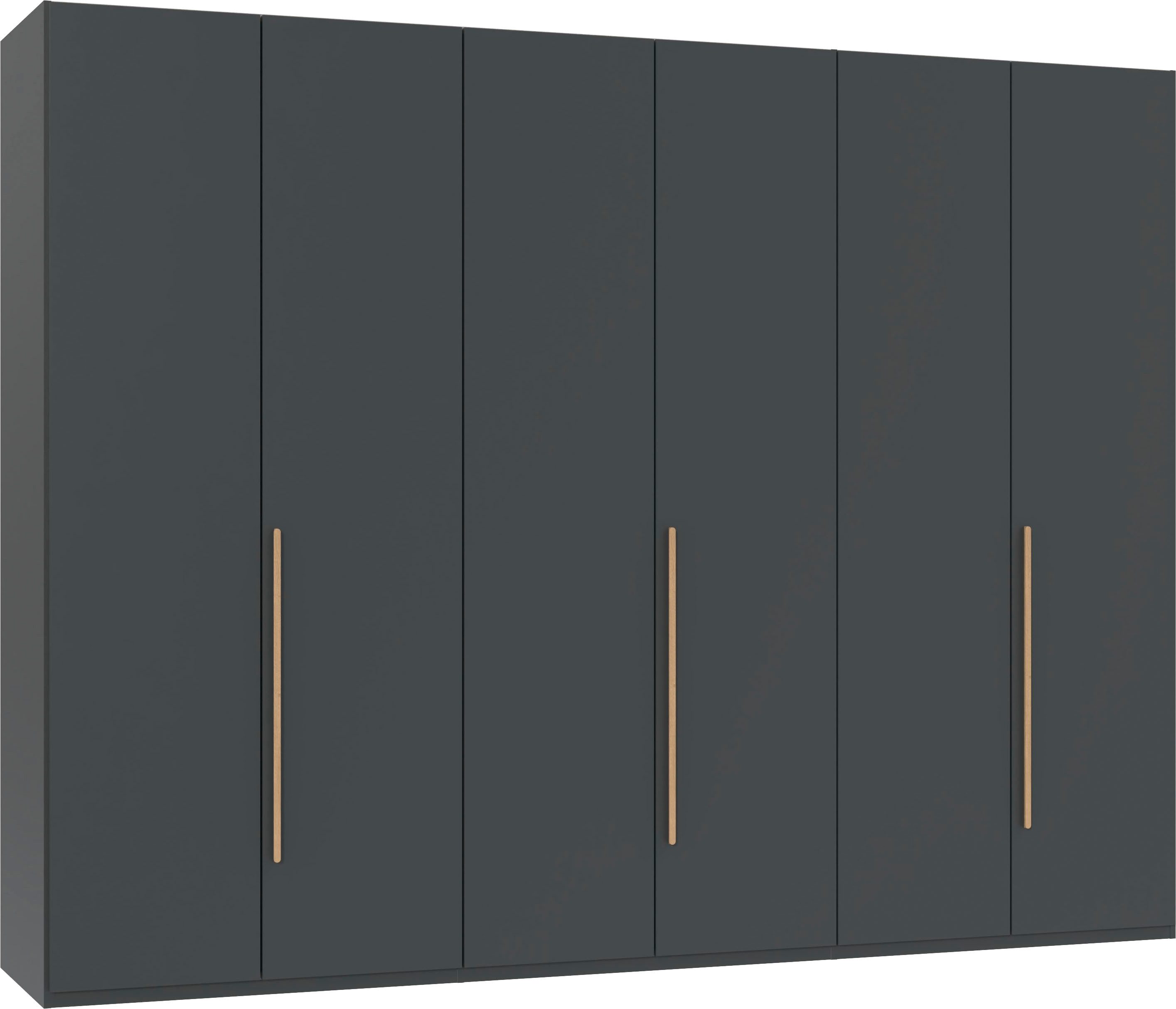 Wimex Drehtürenschrank Kleiderschrank London, in den Breiten 180cm, 225cm oder 270cm (mit verschiedenen Griffen in goldfarben, silberfarben oder schwarz) wahlweise mit Basic- oder Premium-Ausstattung erhältlich