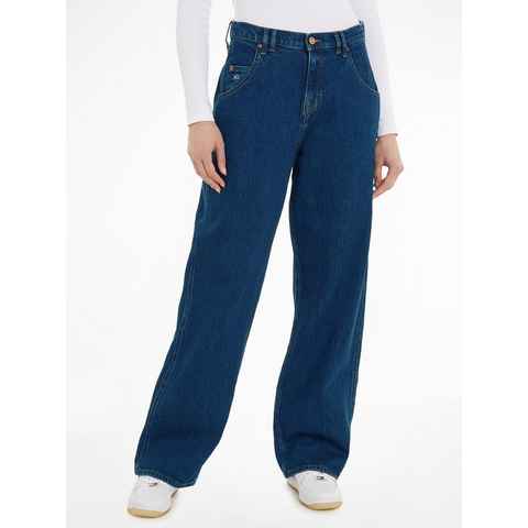 Tommy Jeans Weite Jeans DAISY JEAN LW BGY BH6110 mit Logostickerei