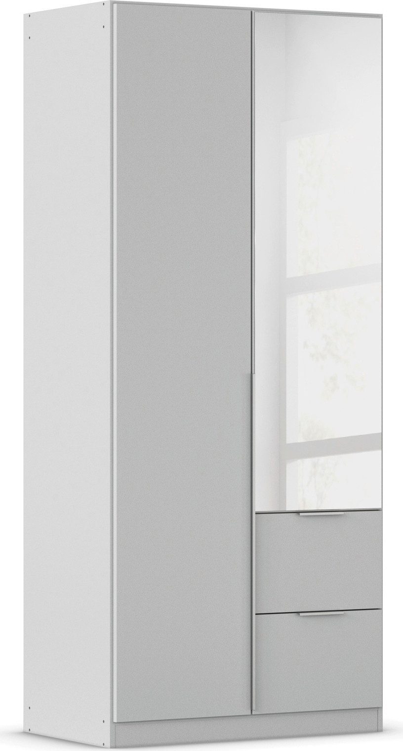 OTTO home Drehtürenschrank Kleiderschrank Schrank Garderobe AGORDO mit Dekor- oder Hochglanzfront (in zwei Griff-Farben, Breiten 91-360 cm) mit Außenschubkästen, in 7 Breiten und 2 Höhen MADE IN GERMANY