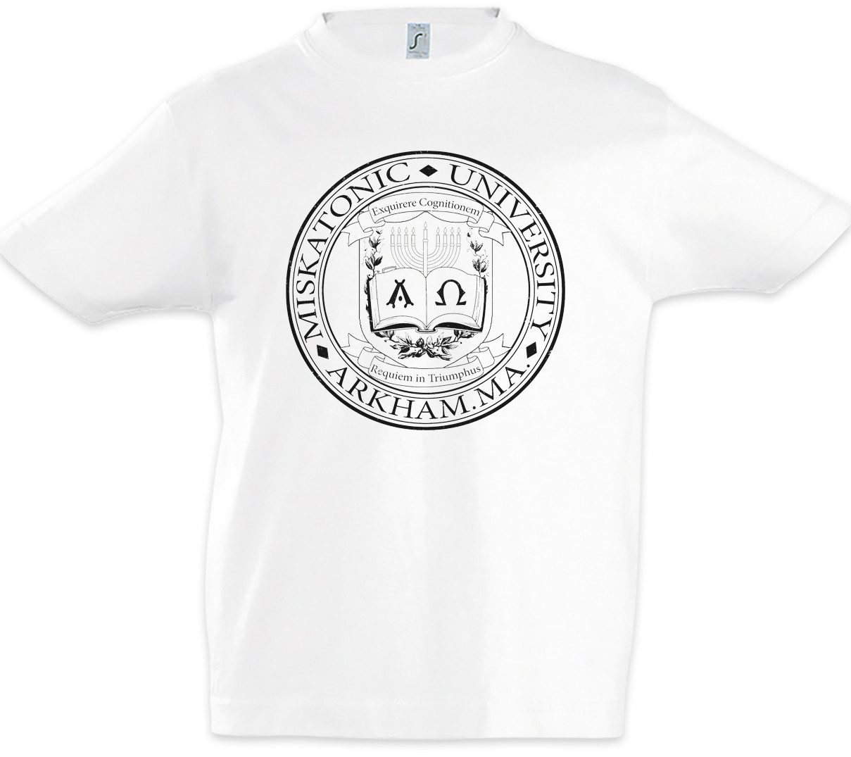 Print-Shirt Miskatonic Logo II Kinder T-Shirt Lovecraft HP Sign Cthulhu Call Of