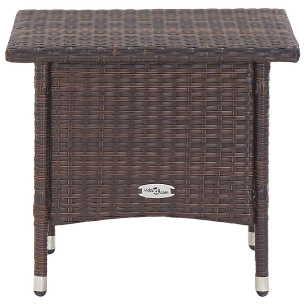 vidaXL Gartentisch Beistelltisch Braun 50x50x47 cm günstig online kaufen