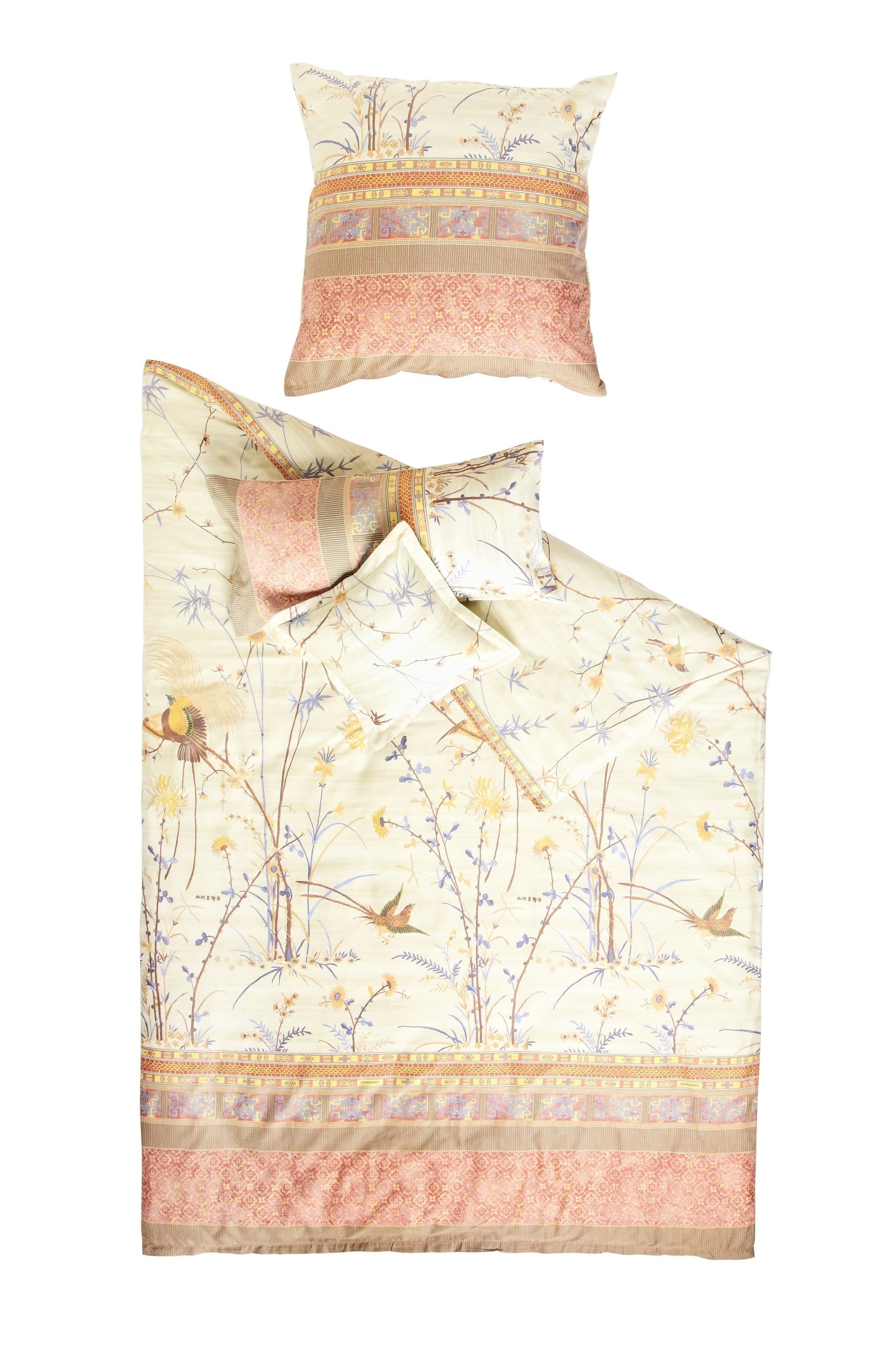 Bassetti Bettwäsche FONG, Satin, 2 teilig, aus satinierter Baumwolle mit Reißverschluss