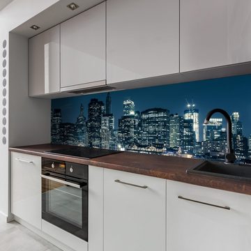 wandmotiv24 Küchenrückwand New York City, (1-tlg), Premium Hartschaum Nischenrückwand in versch. Größen