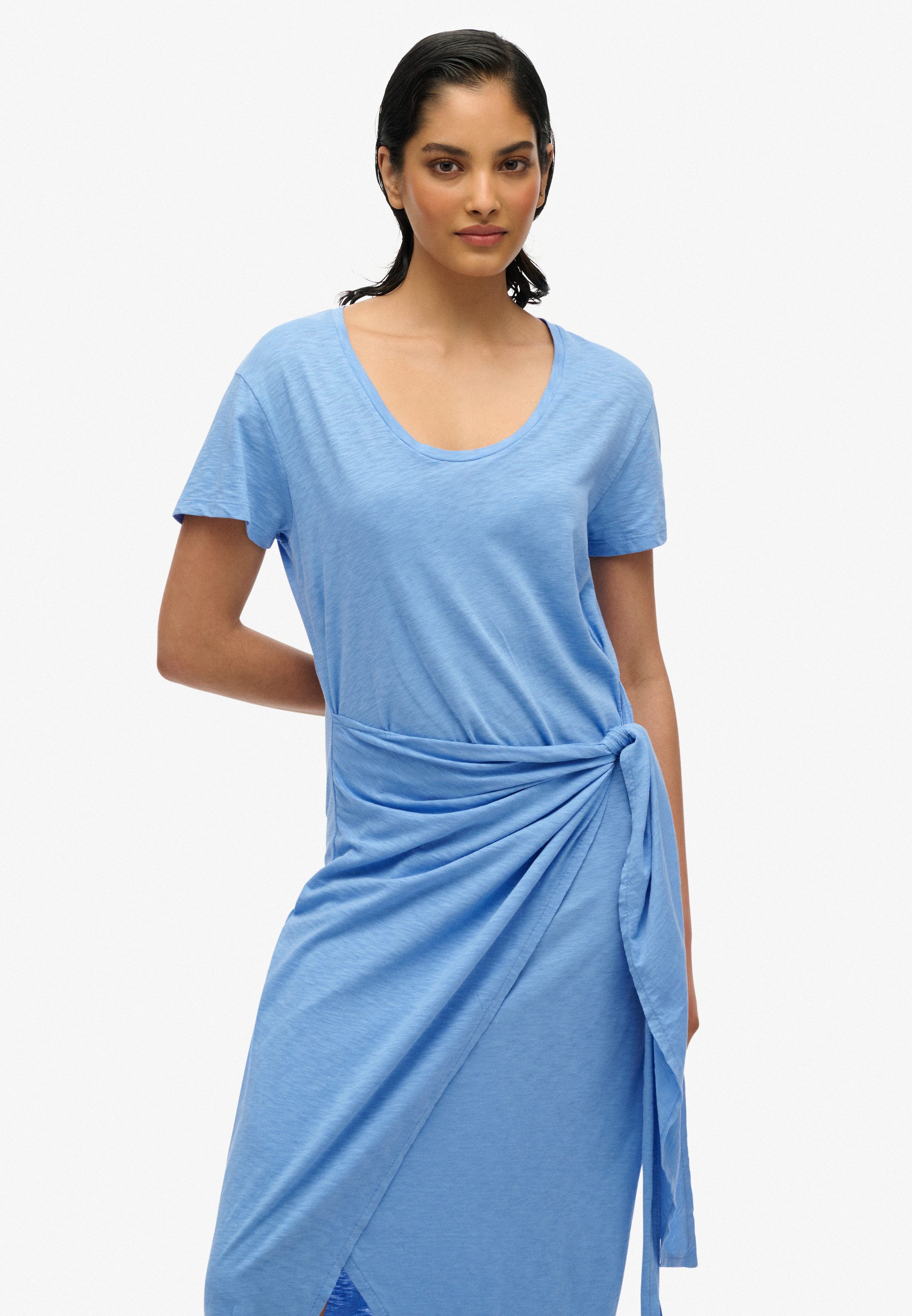 Superdry Jerseykleid SLUB MIDI WRAP DRESS günstig online kaufen