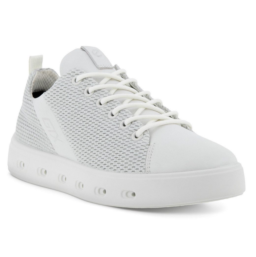 Ecco Street 720 (Leder/Mesh, robust, wasserdicht) weiss Damen Sneaker