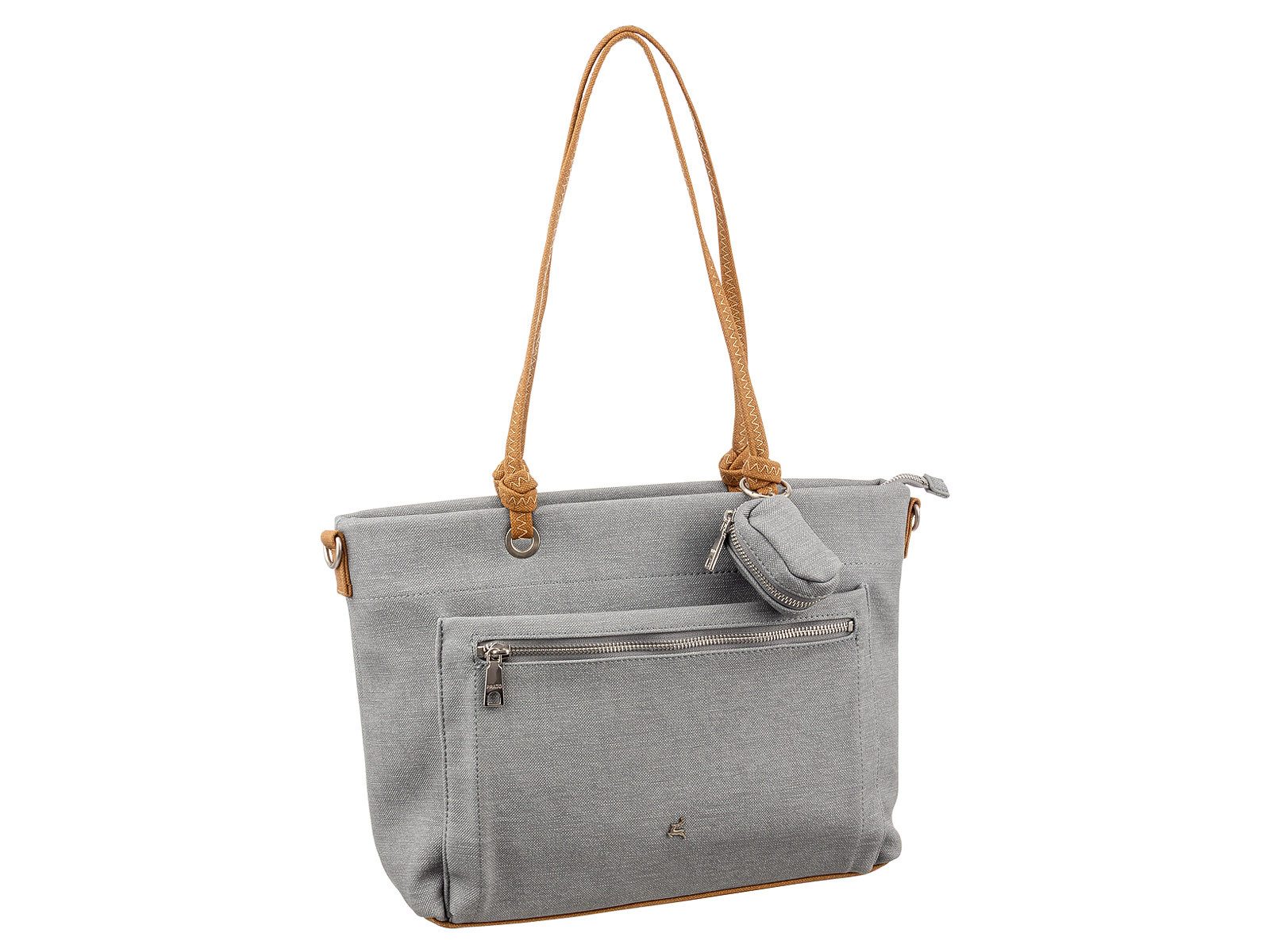 Prato Umhängetasche S049-LC Umhängetasche Shopper vielseitig einsetzbar (Stück, 1-tlg., 1), farbliche Akzente