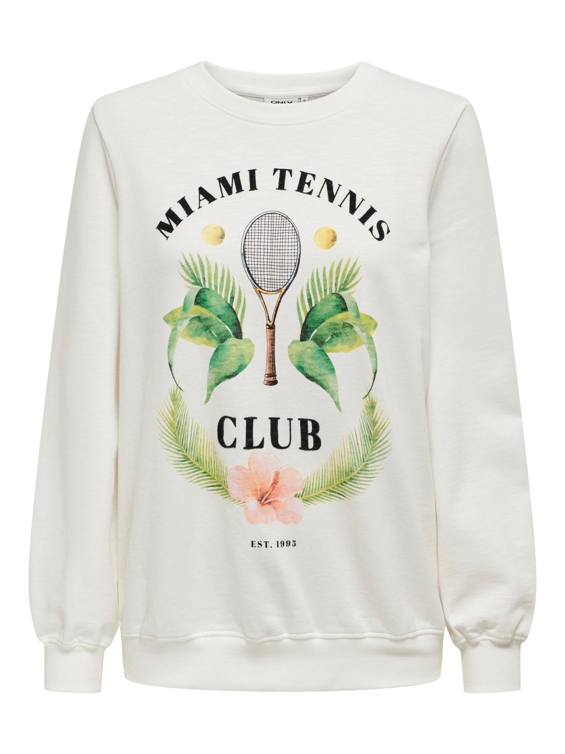 ONLY Sweater ONLJULIA L/S TENNIS O-NECK günstig online kaufen