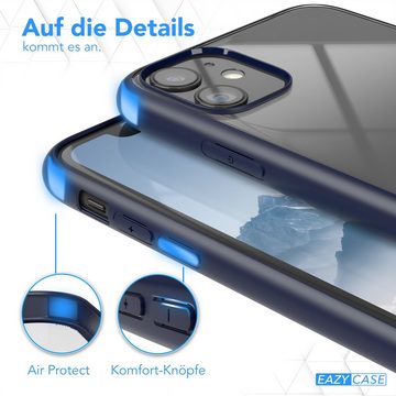 EAZY CASE Handyhülle Bumper Case für Apple iPhone 11 6,1 Zoll, Handyhülle Dünn mit Kameraschutz Hybrid Handyhülle Rand Nacht Blau