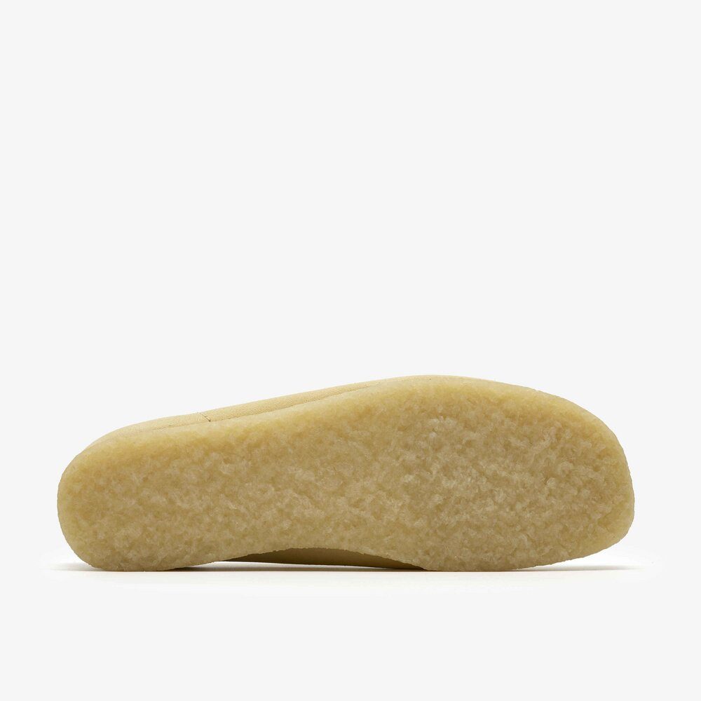 Clarks Clarks - Wallabee PaleYellow Suede - Beige Schnürschuh