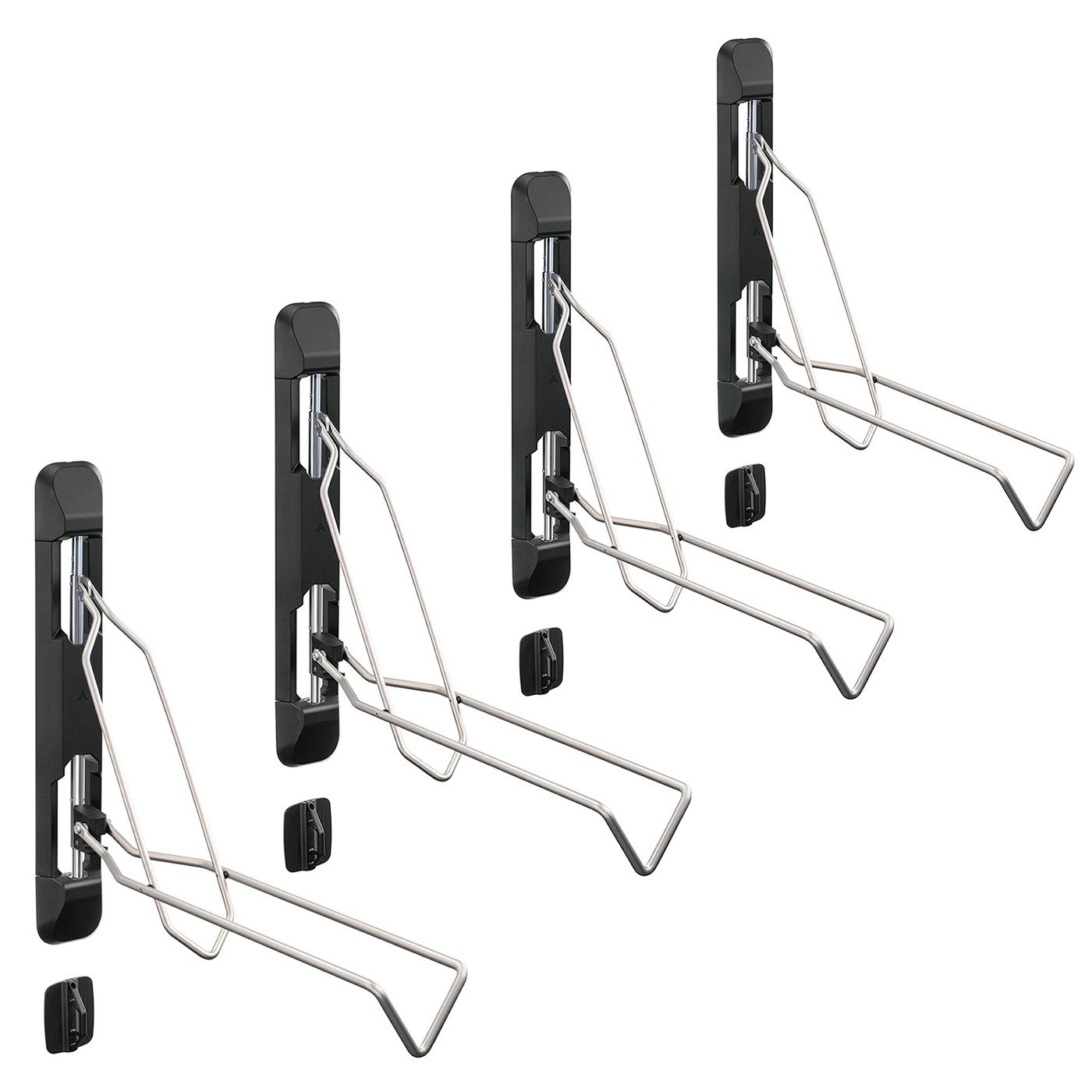 Cranit Fahrradständer Set 4x Fahrrad Wandhalterung schwenkbar # Fahrradlift passend für 54-7
