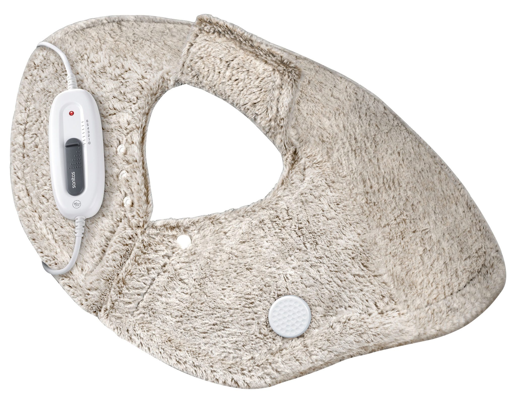 Sanitas Schulter-/Nacken-Heizkissen Schulterheizkissen Nackenwärmer Wärmkissen SHK 50 6 Stufen beige