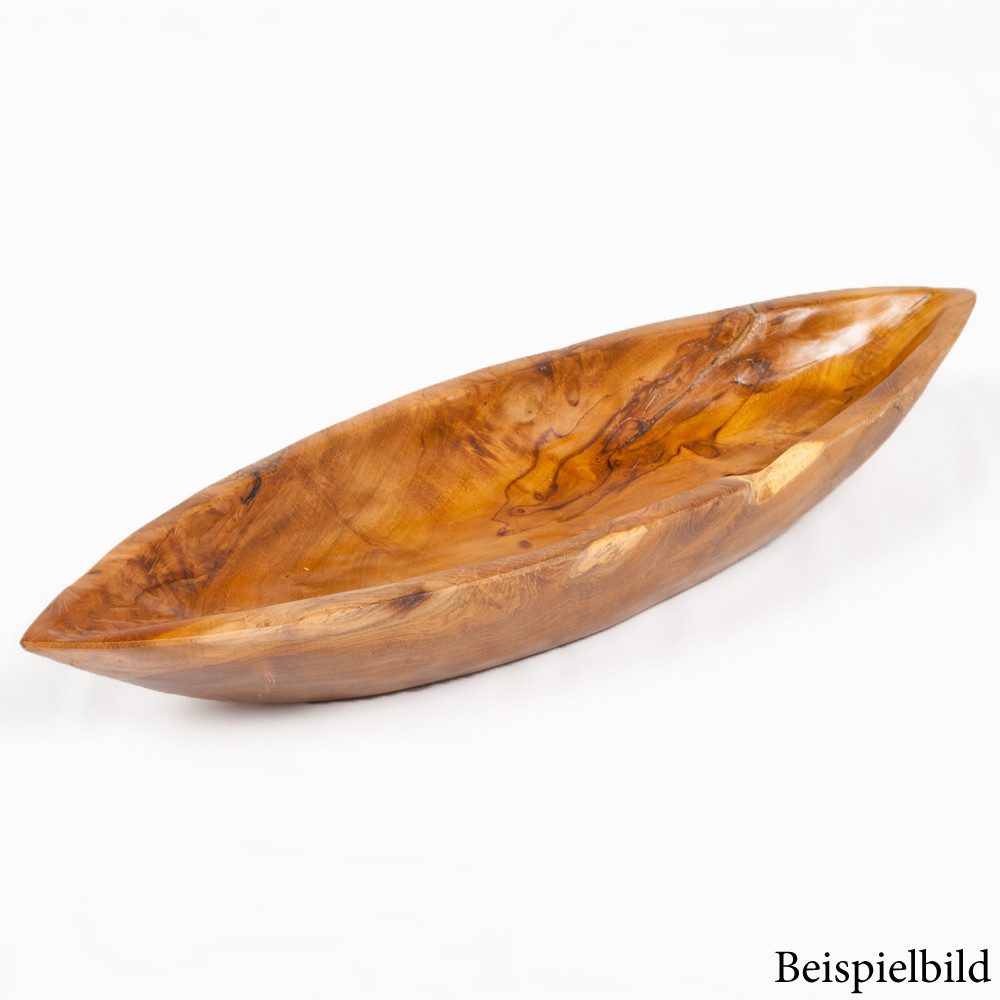 LebensWohnArt Dekoschale Individuelle Teak-Schale PERA ca.50cm Natural Handarbeit