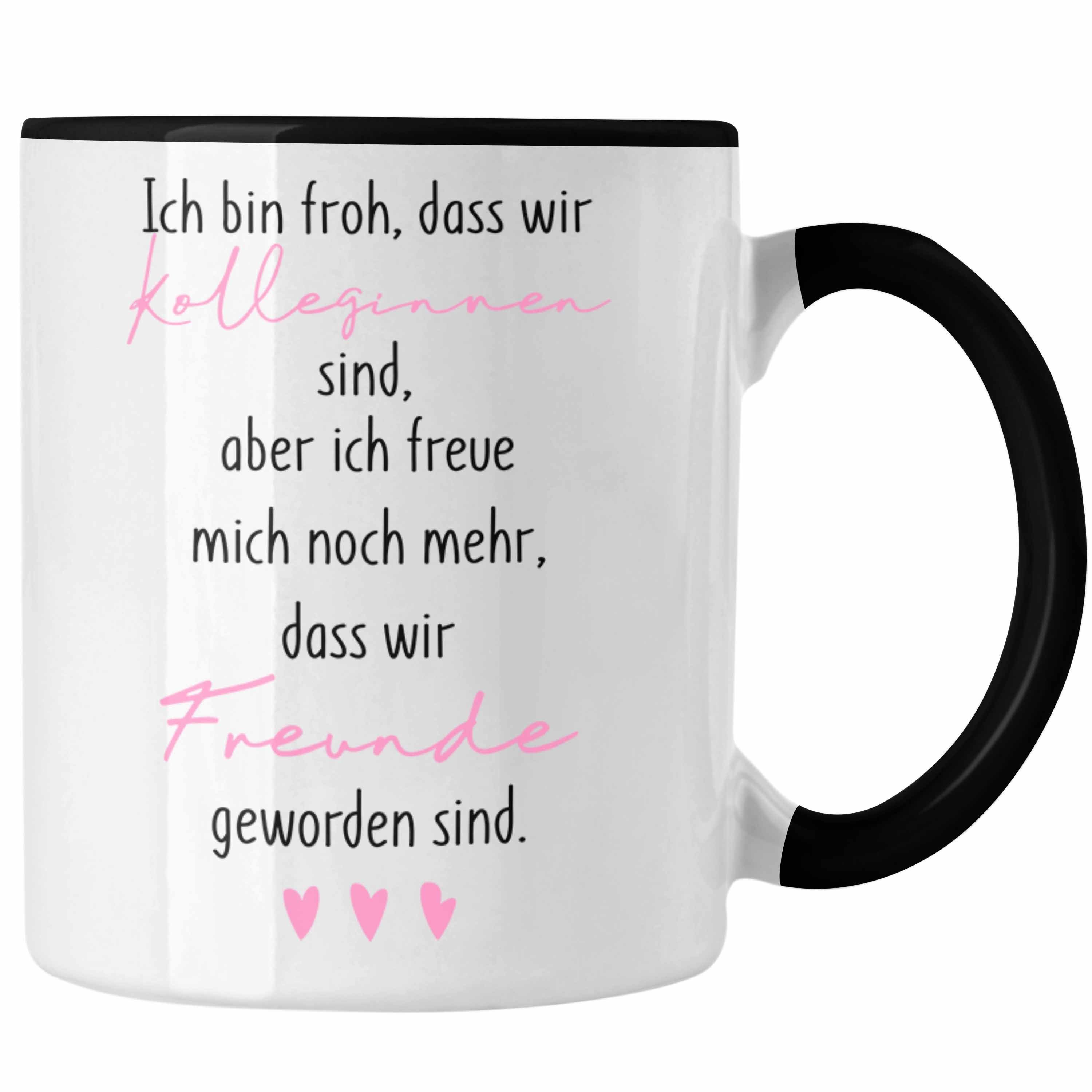 Geschenk Trendation Schwarz Tasse Geschenkide Trendation Kollegin - Beste Tasse Arbeitskollegin