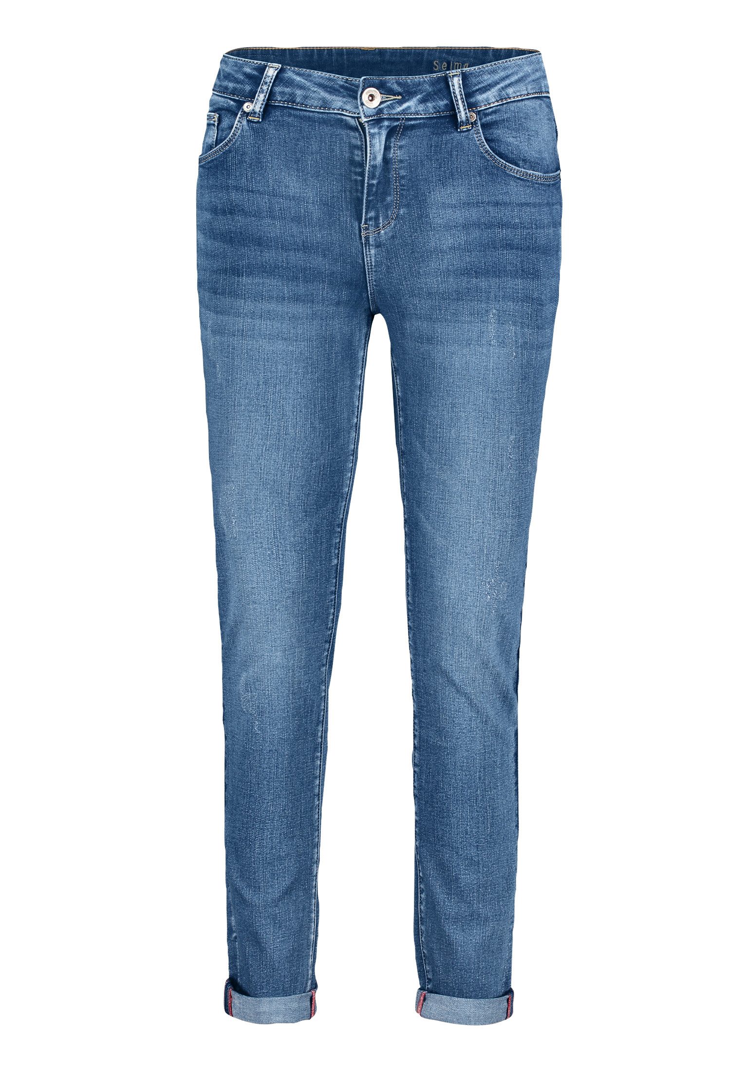 Slim-fit-Jeans Damen mit Waschung