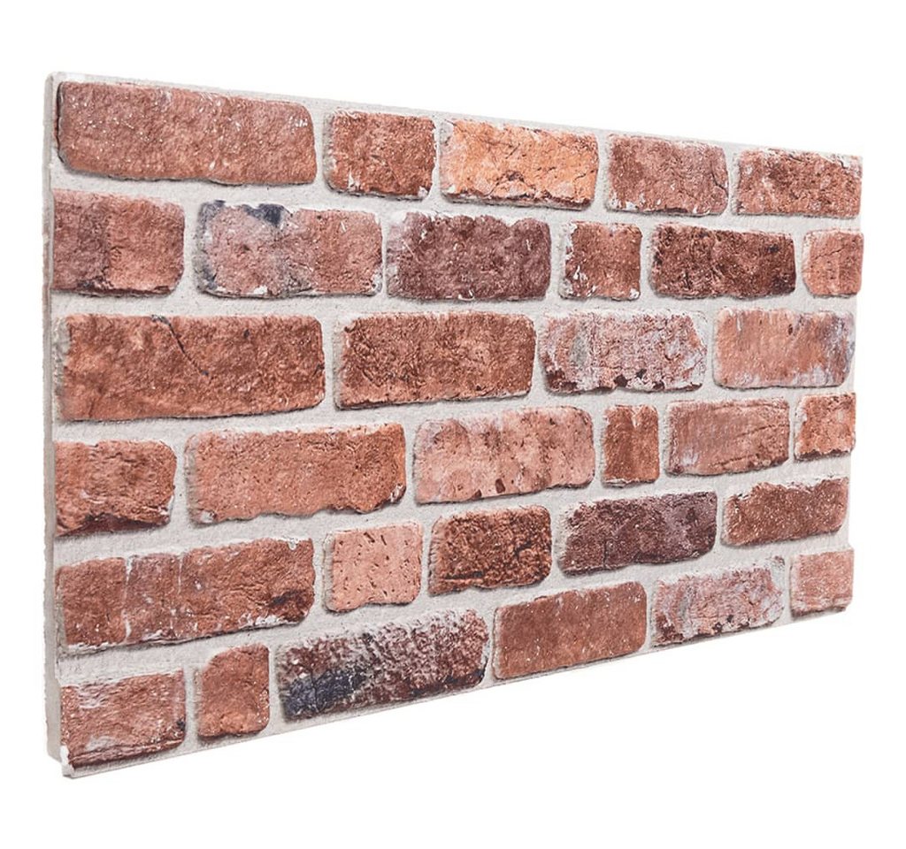 Thumbnail - vidaXL Wandpaneel 3D-Wandpaneele 10 Stk. Rot 100x50 cm EPS, (10-tlg)