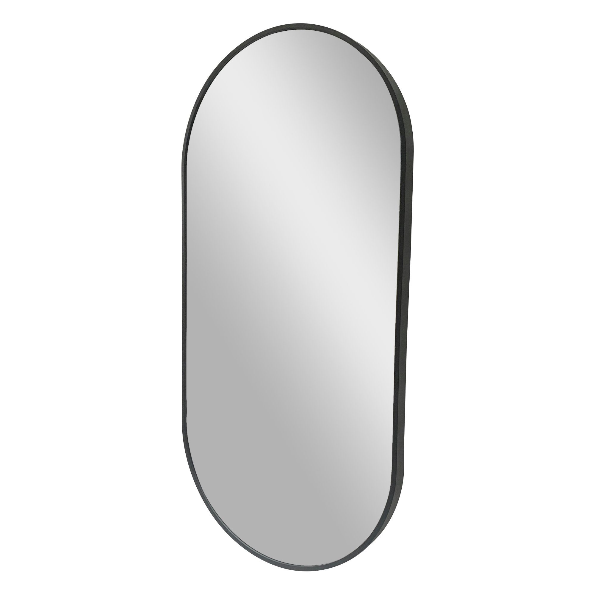 en.casa Wandspiegel, Corato 40x80cm Badspiegel Ellipsen-Form günstig online kaufen