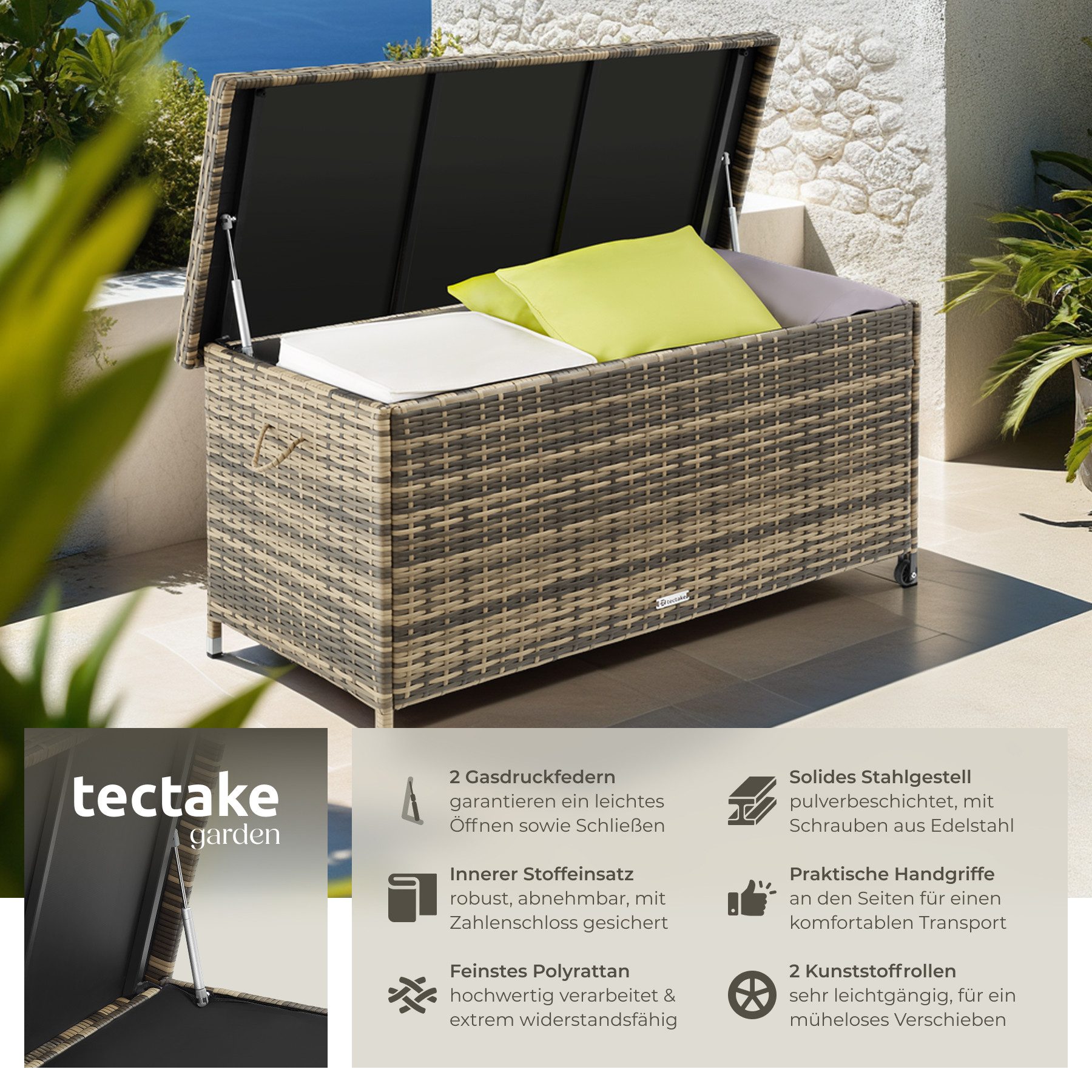 tectake Gartenbox Auflagenbox (1 St., Auflagenbox), günstig online kaufen