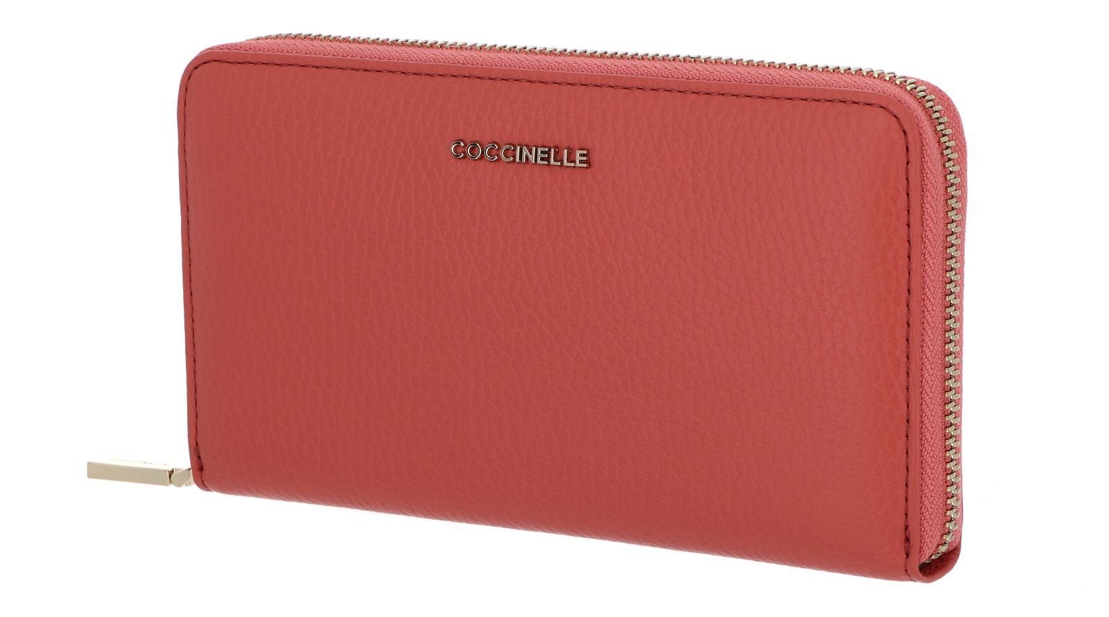 COCCINELLE Geldbörse Metallic Soft, aus echtem günstig online kaufen