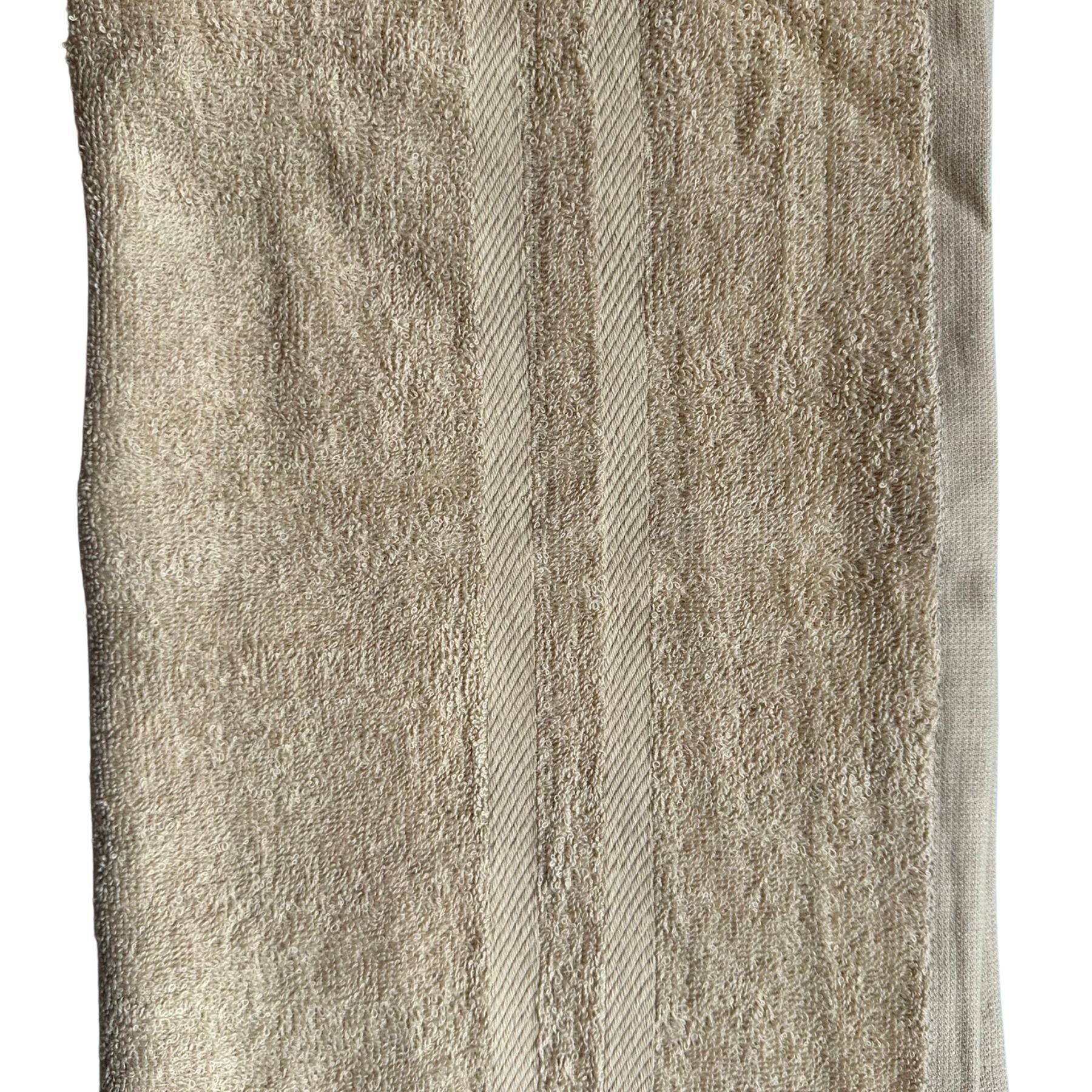 Ein Duschtücher 100%Baumwolle 450g/m², Duschtuchset FSH 1005 baumwolle Taupe (2-St), verschiedene Baumwolle Farben 2 Duschtuch 70x140cm aus