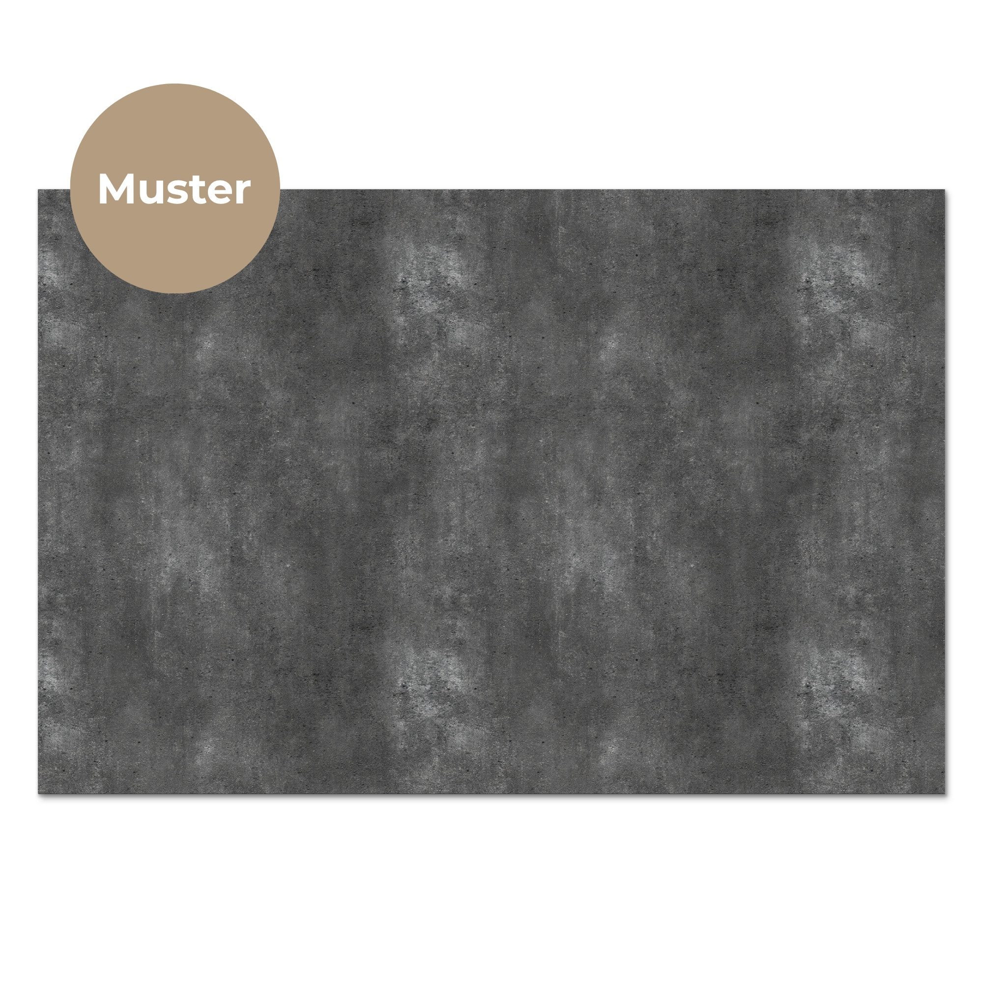 KitchenYeah Küchenrückwand Muster selbstklebend (keine Folie) Dunkelgrau - Roh - Konkret, (1-tlg), Spritzschutz, Küche, Rückwand, Küchenwand, Küchenfront, 30x20 – Bild 3 von 4