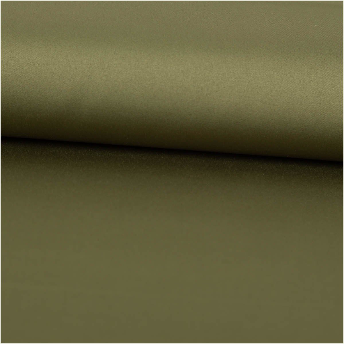 SCHÖNER LEBEN. Stoff Royal Micro Satin Stoff Meterware Jägergrün 140cm, pflegeleicht