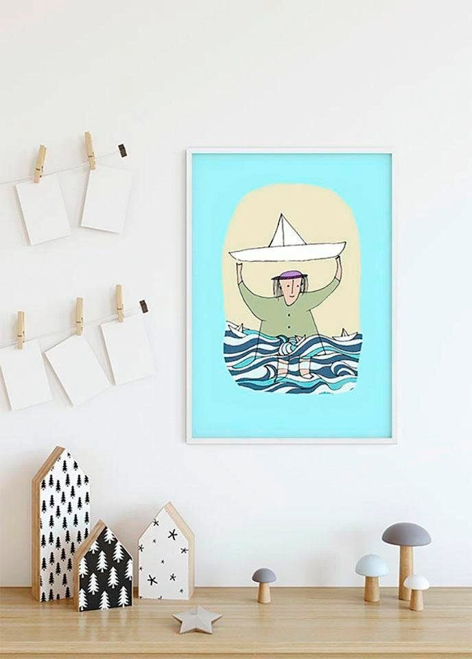 St), (1 Menschen Wohnzimmer Schlafzimmer, Komar Kinderzimmer, Poster Paper Ship,