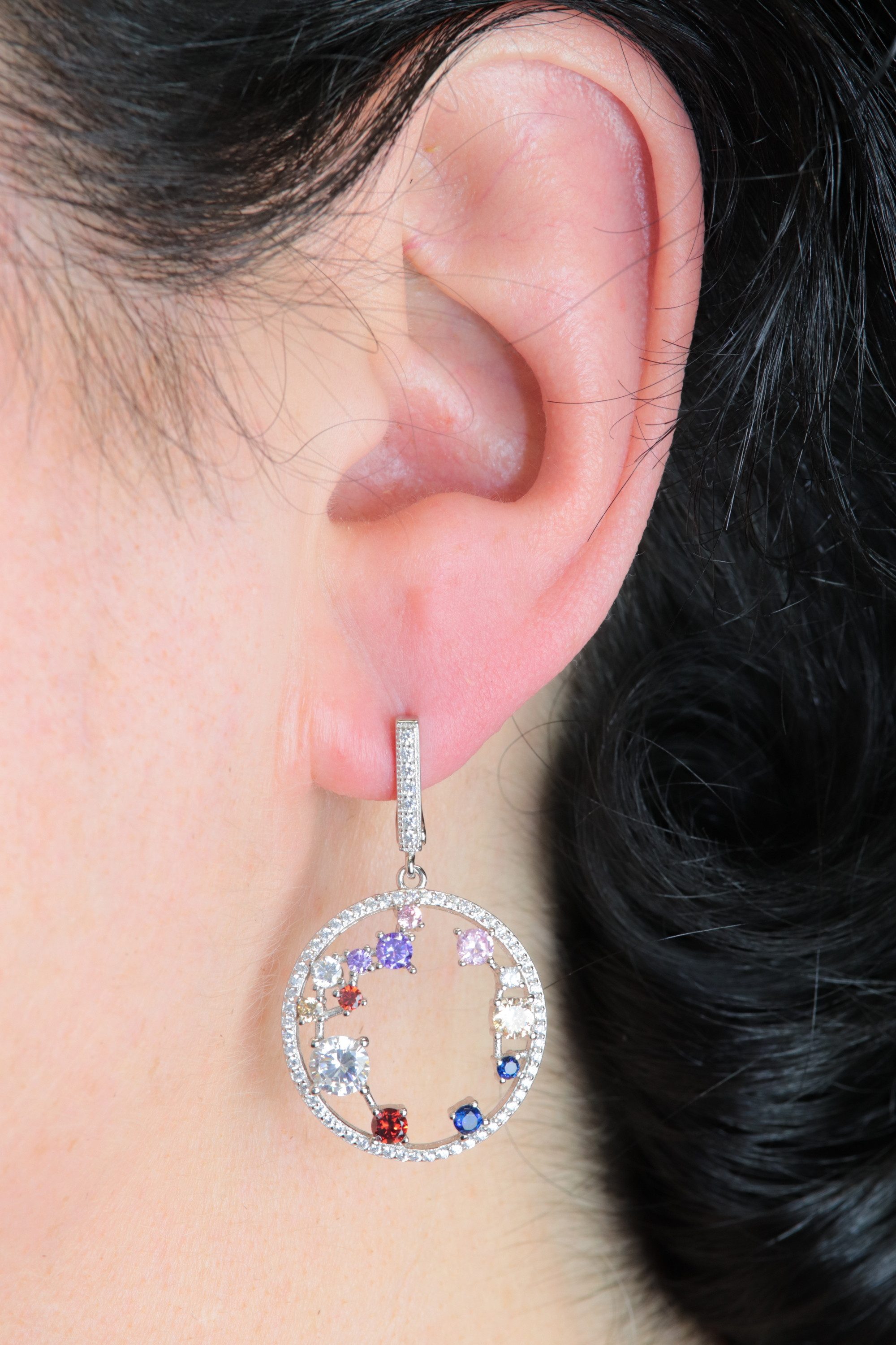 SCHEPPE SCHMUCK Paar Ohrhänger Creole - 925 Sterling Silber - je 14 Cubic Z günstig online kaufen