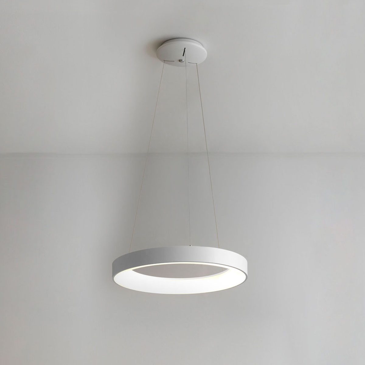 Vivida International Подвесные светильники Inner-R Pendelleuchte, Weiß, Ø: 60 cm, LED fest integriert, Warmweiß, Hängelampe