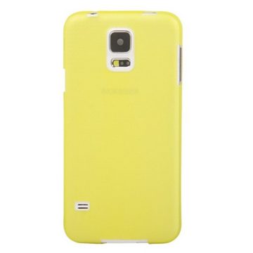König Design Handyhülle Samsung Galaxy S5 Mini, Samsung Galaxy S5 Mini Handyhülle Backcover Gelb